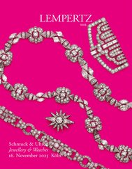 Auction - Jewellery and Watches - Online Catalogue - Auction 1229 – Purchase valuable works of art at the next Lempertz-Auction!