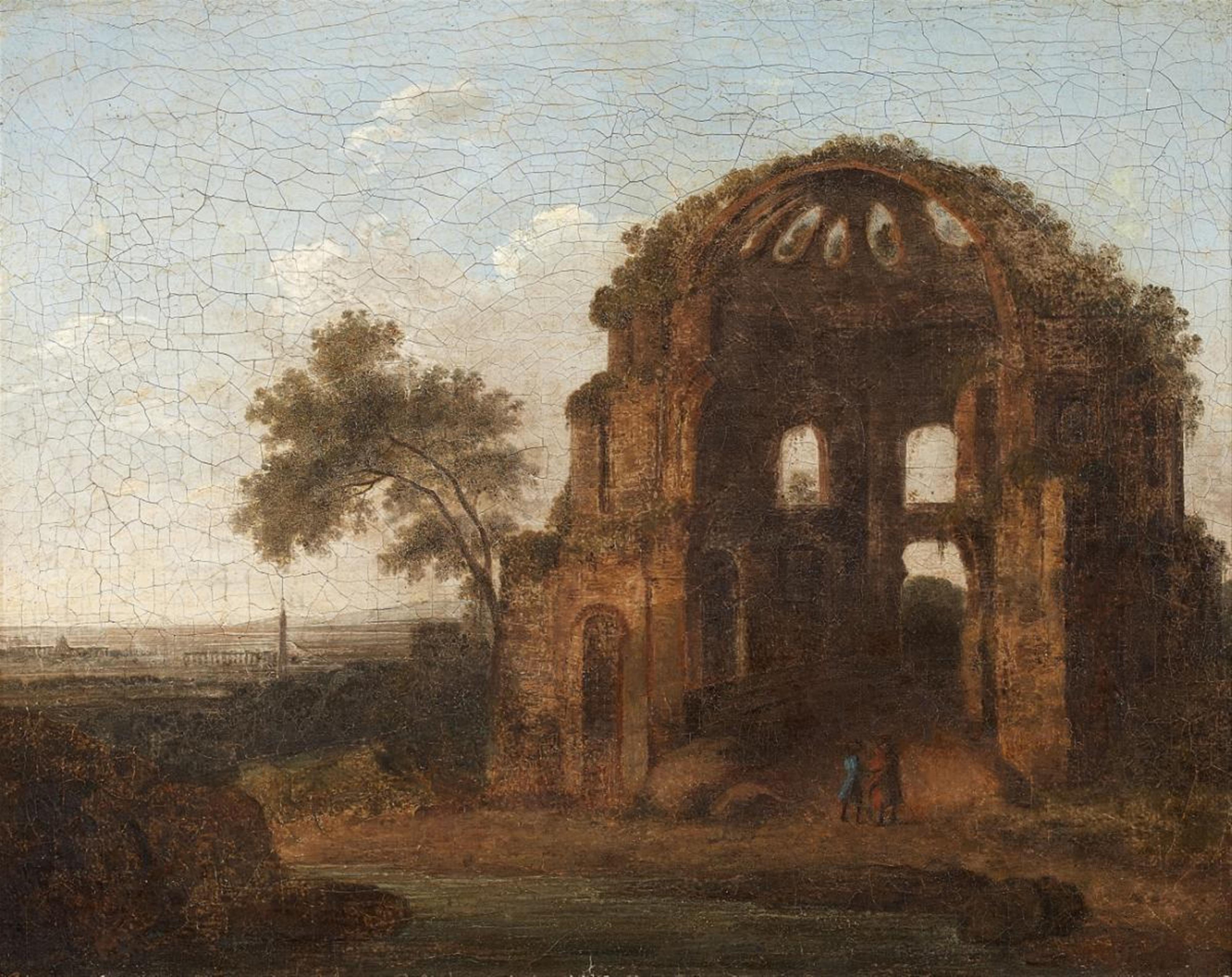 LANDSCAPE WITH THE TEMPLE OF MINERVA MEDICAE, NEAR ROME - image-1