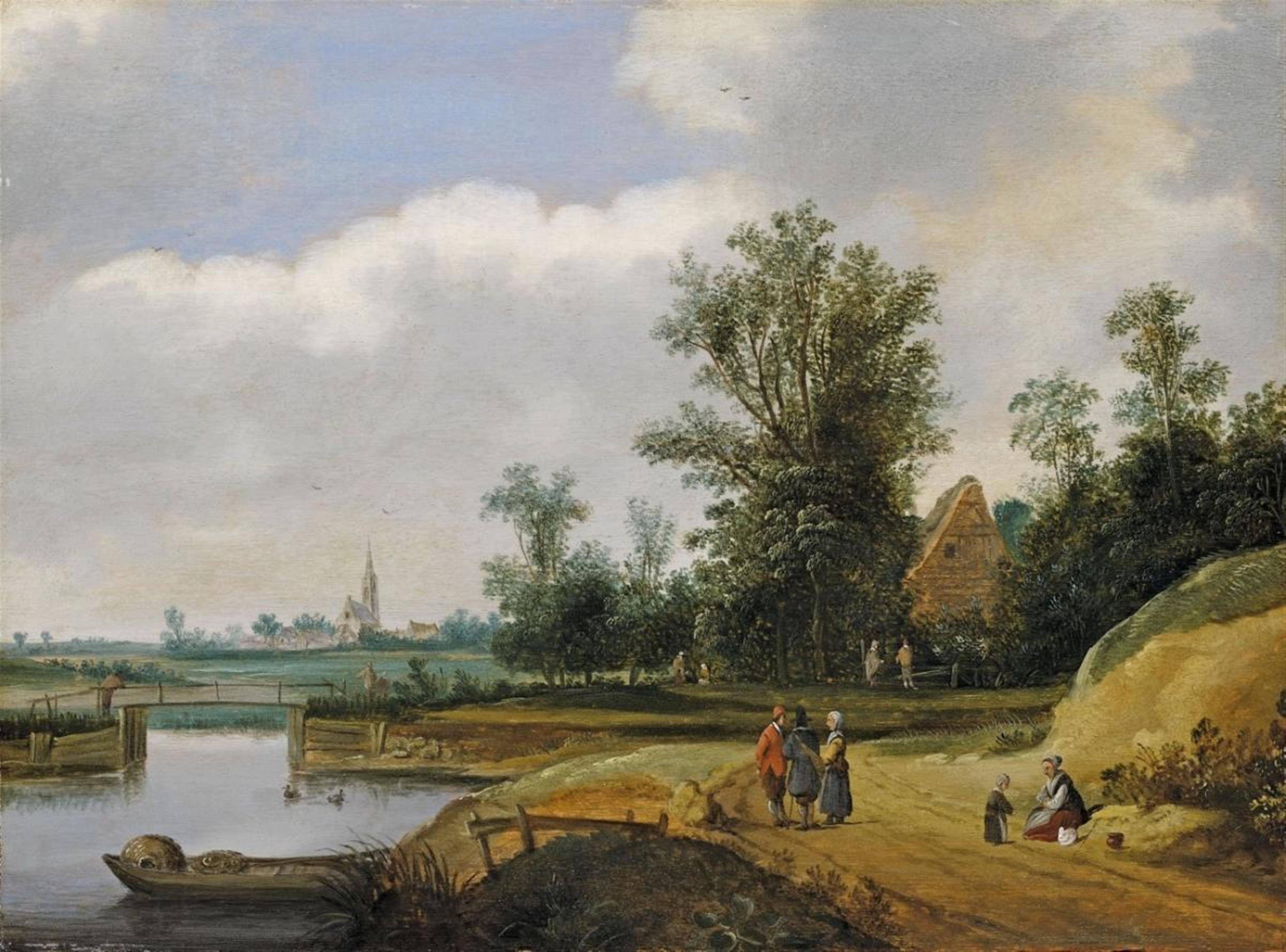 Northern Netherlands, 17th century - LANDSCAPE WITH FARMSTEAD AND BRIDGE - image-1