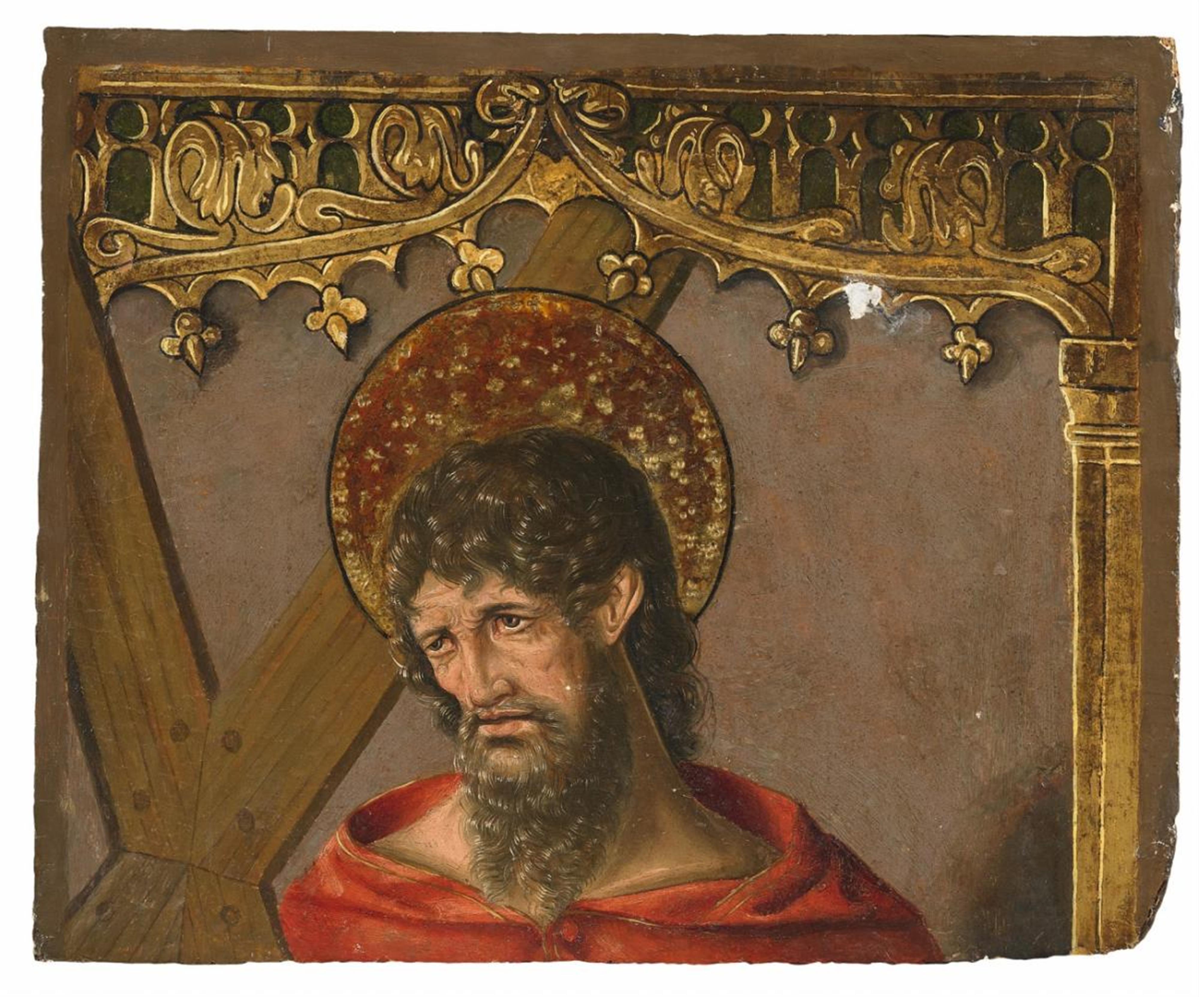 Spanischer Meister 2. Hälfte 15. Jahrhundert - HL. ANDREAS - image-1