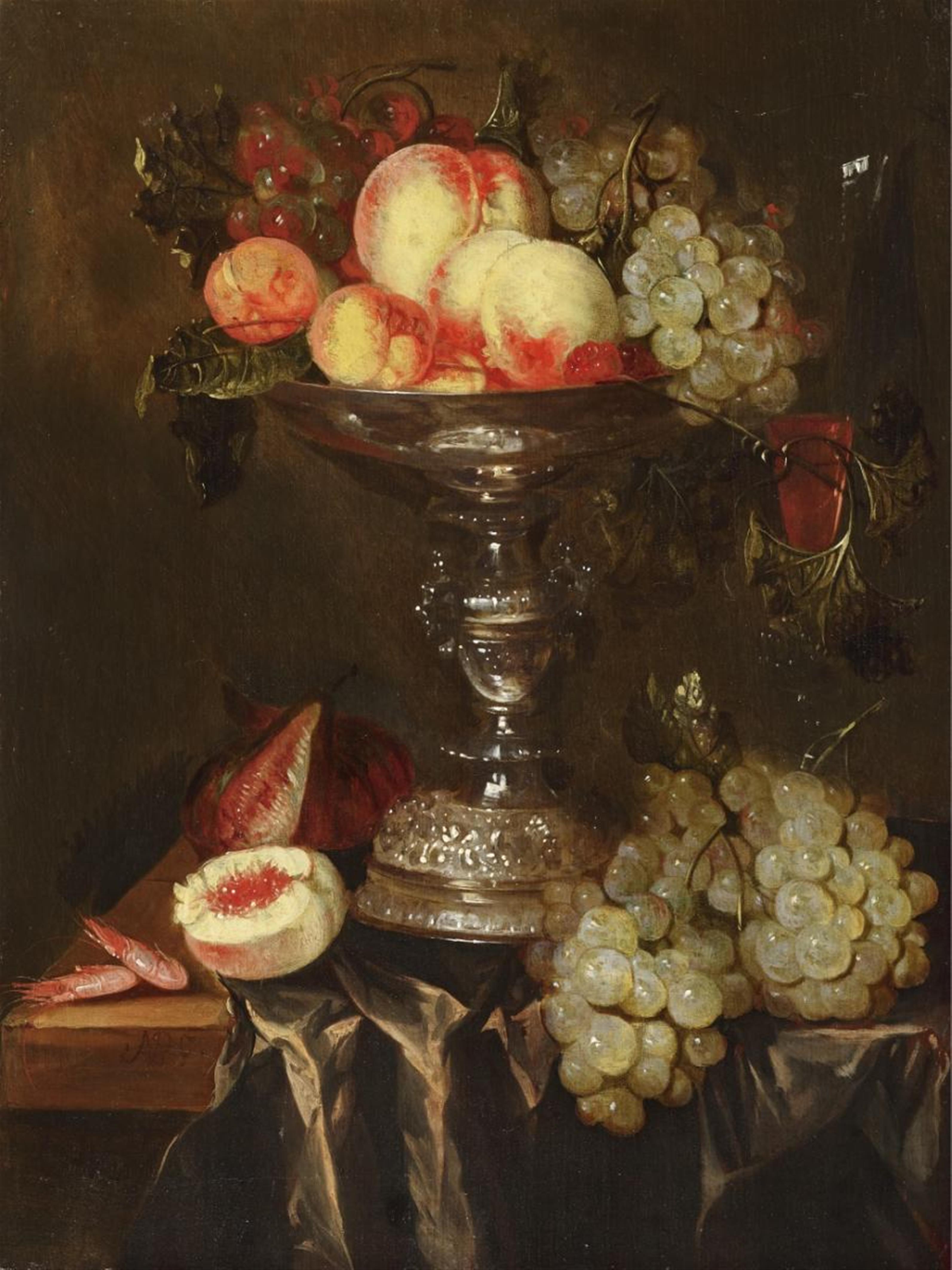 Abraham van Beijeren - STILL LIFE WITH FRUITS IN A TAZZA - image-1