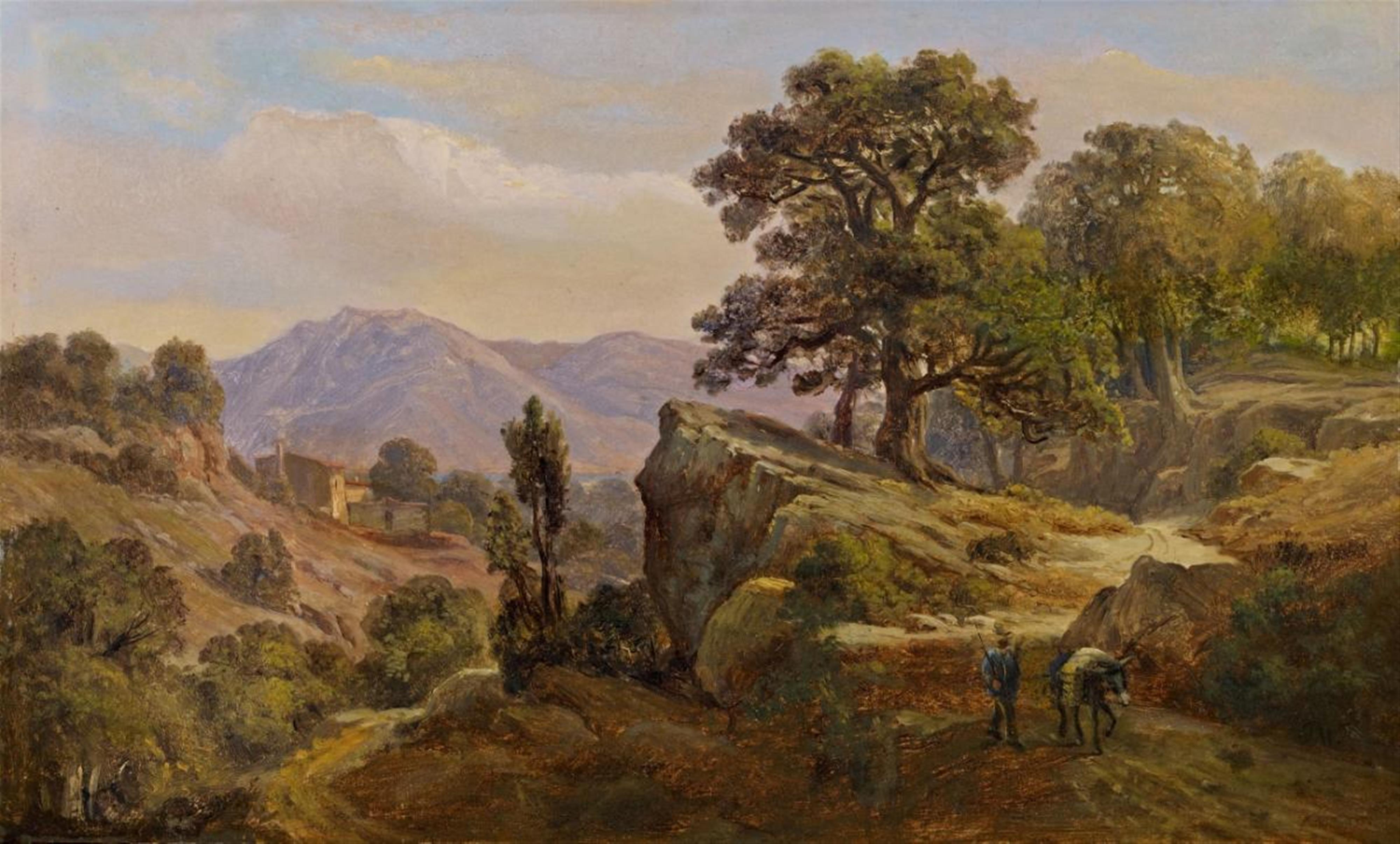 Johann Wilhelm Schirmer - ITALIAN MOUNTAIN LANDSCAPE - image-1