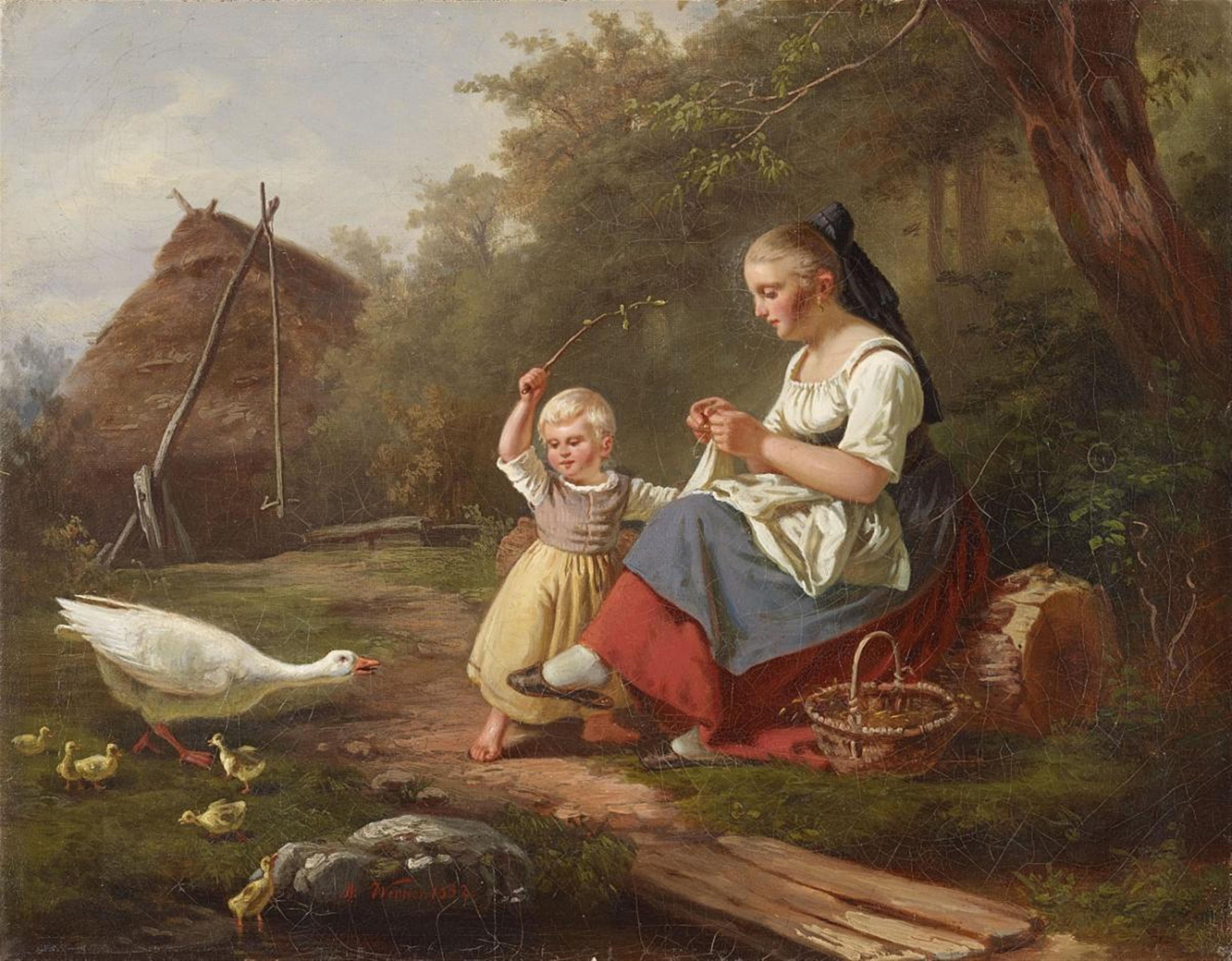 Hermann Werner - THE GIRL AND THE GOOSE MOTHER - image-1
