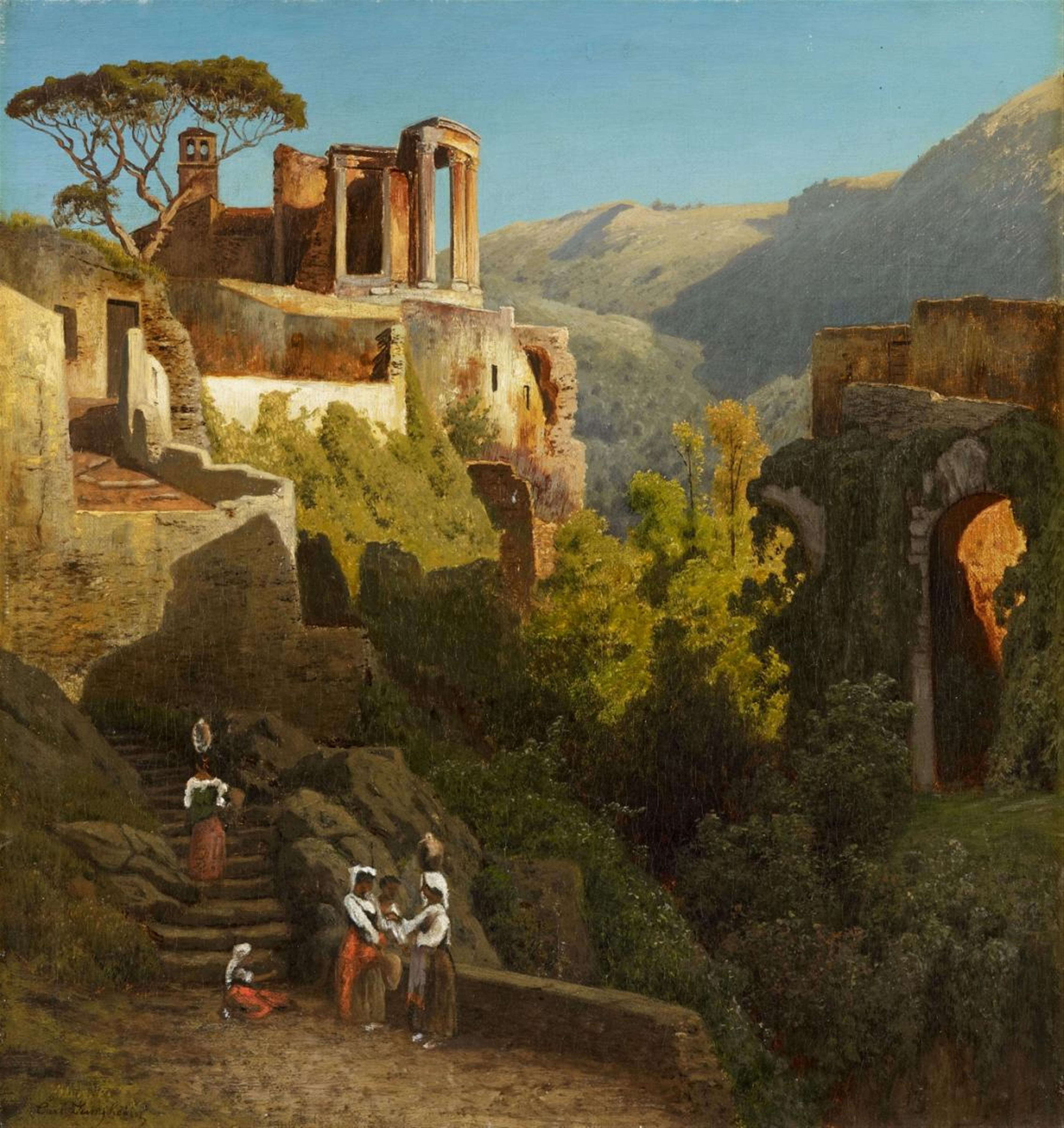Carl Jungheim - THE TEMPLE OF VESTA AT TIVOLI - image-1