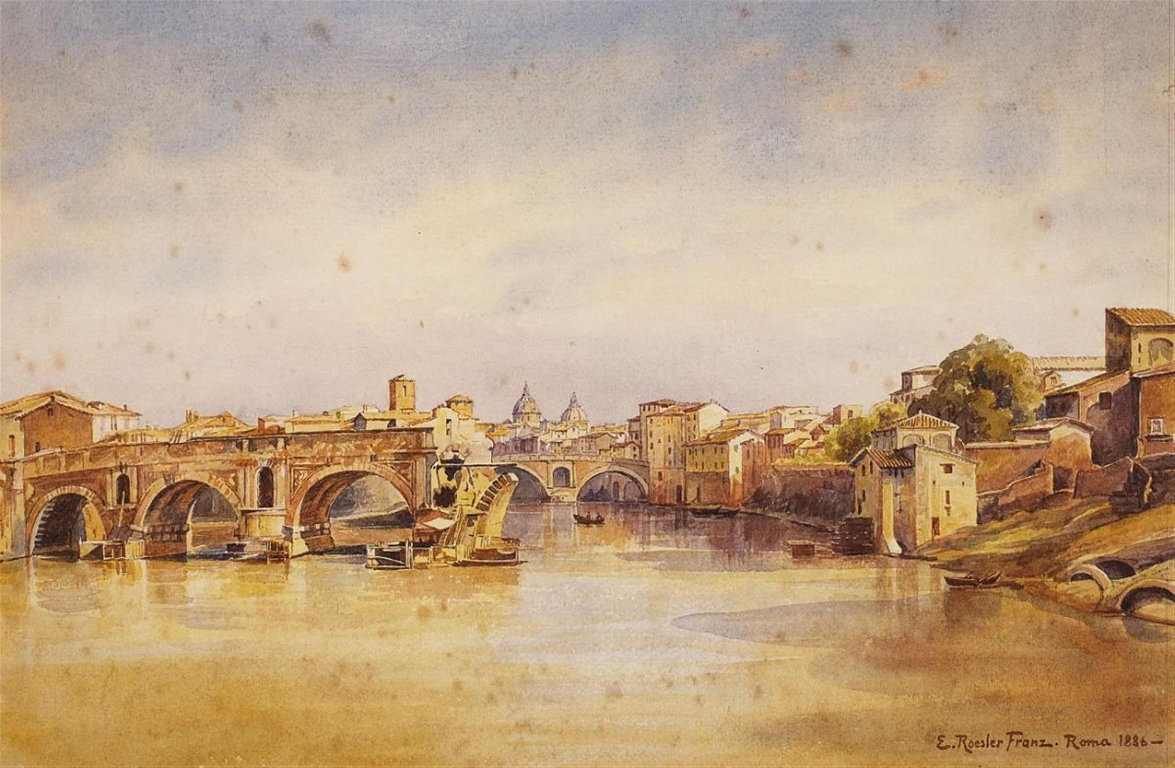 Ettore Roesler Franz - PONTE ROTO IN ROME - image-1