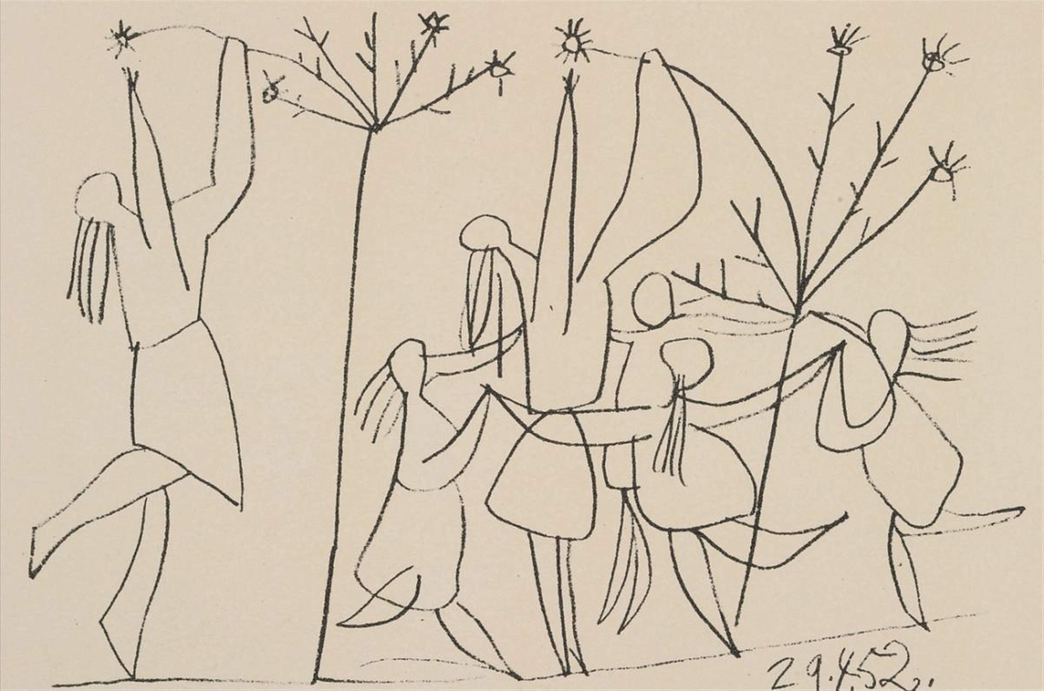 Pablo Picasso - Femme se coiffant - Study for La Guerre et la Paix - image-2