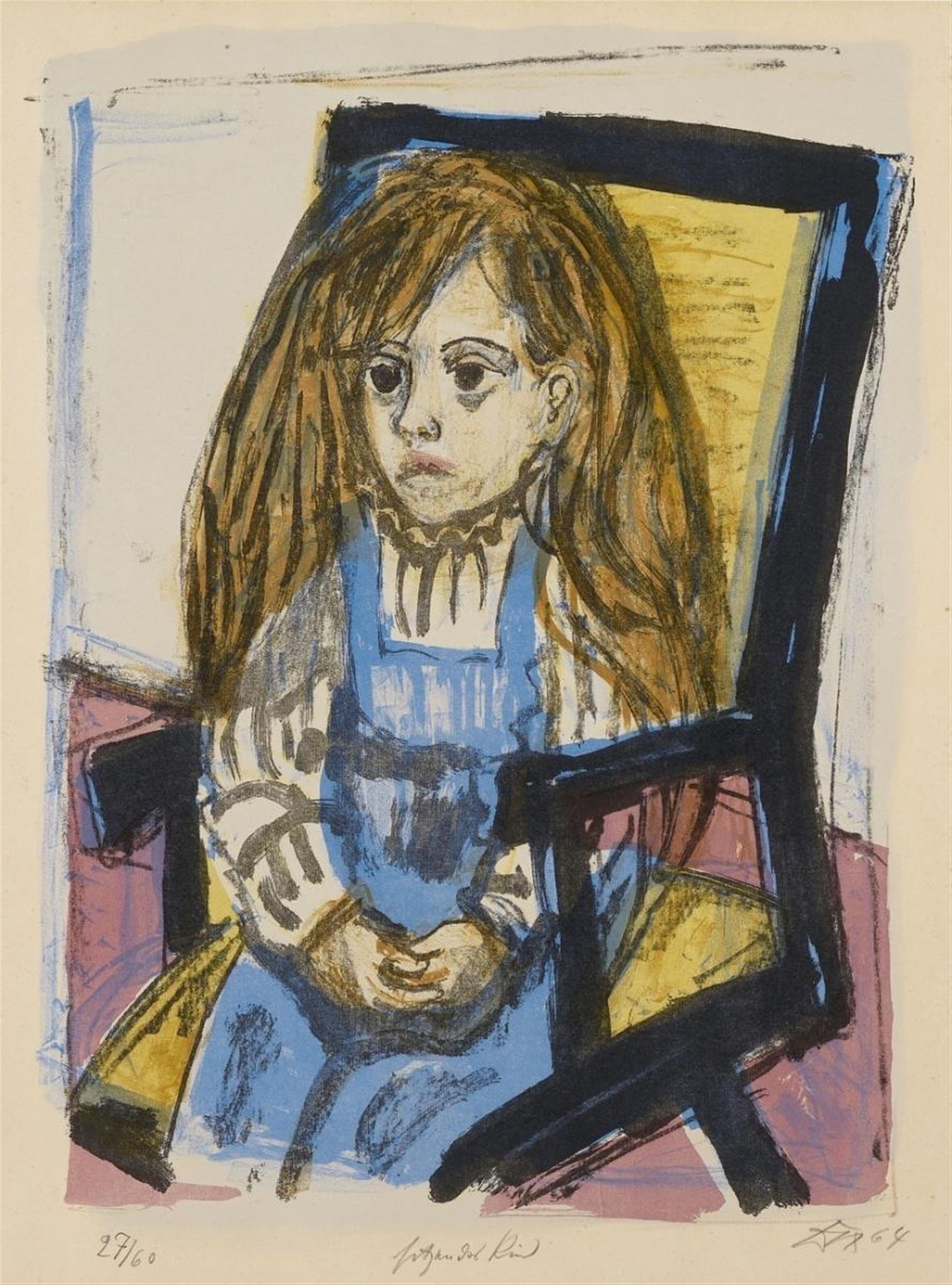 Otto Dix - Sitzendes Kind (im Stuhl) - image-1