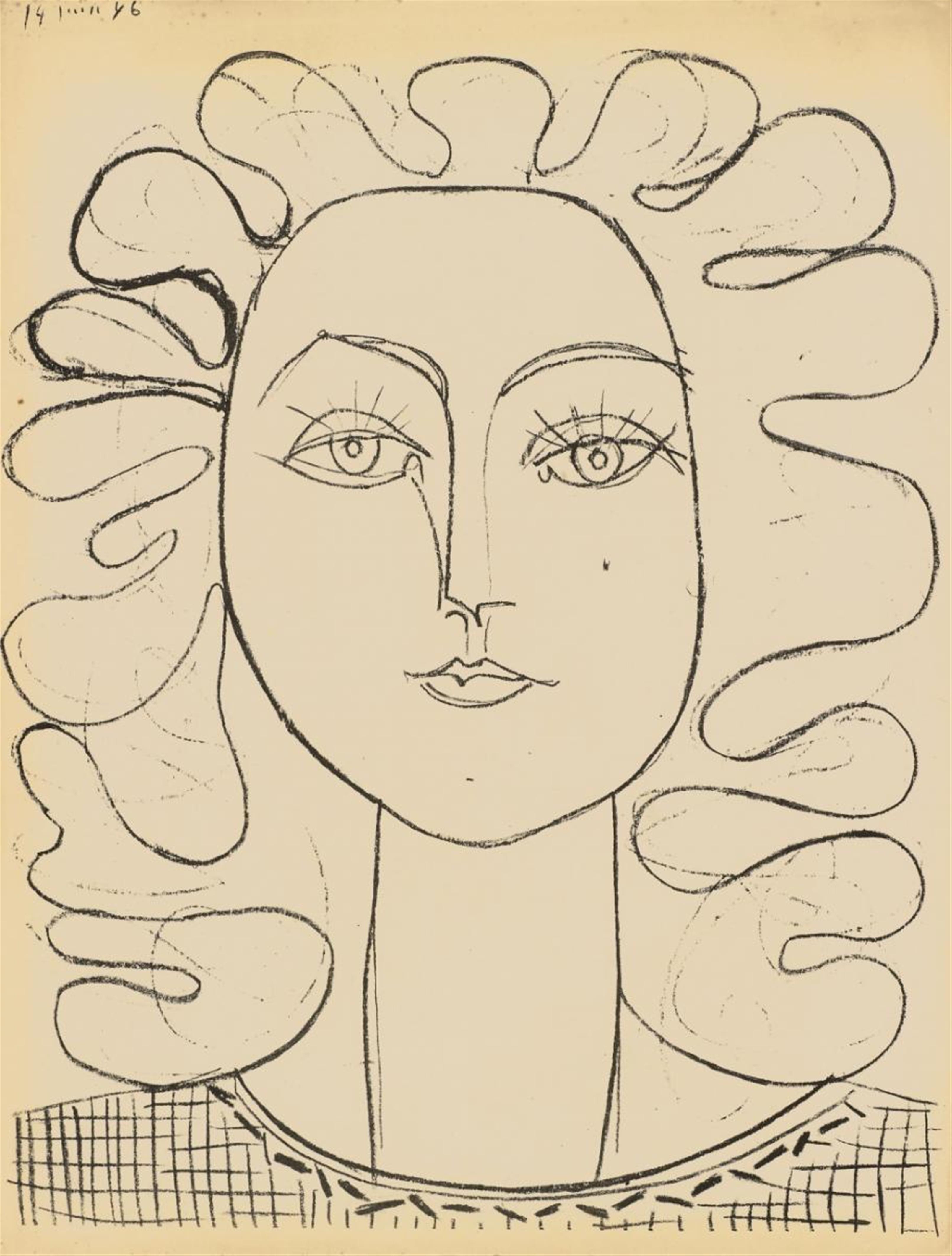 Pablo Picasso - Francoise aux cheveux ondulés - image-1