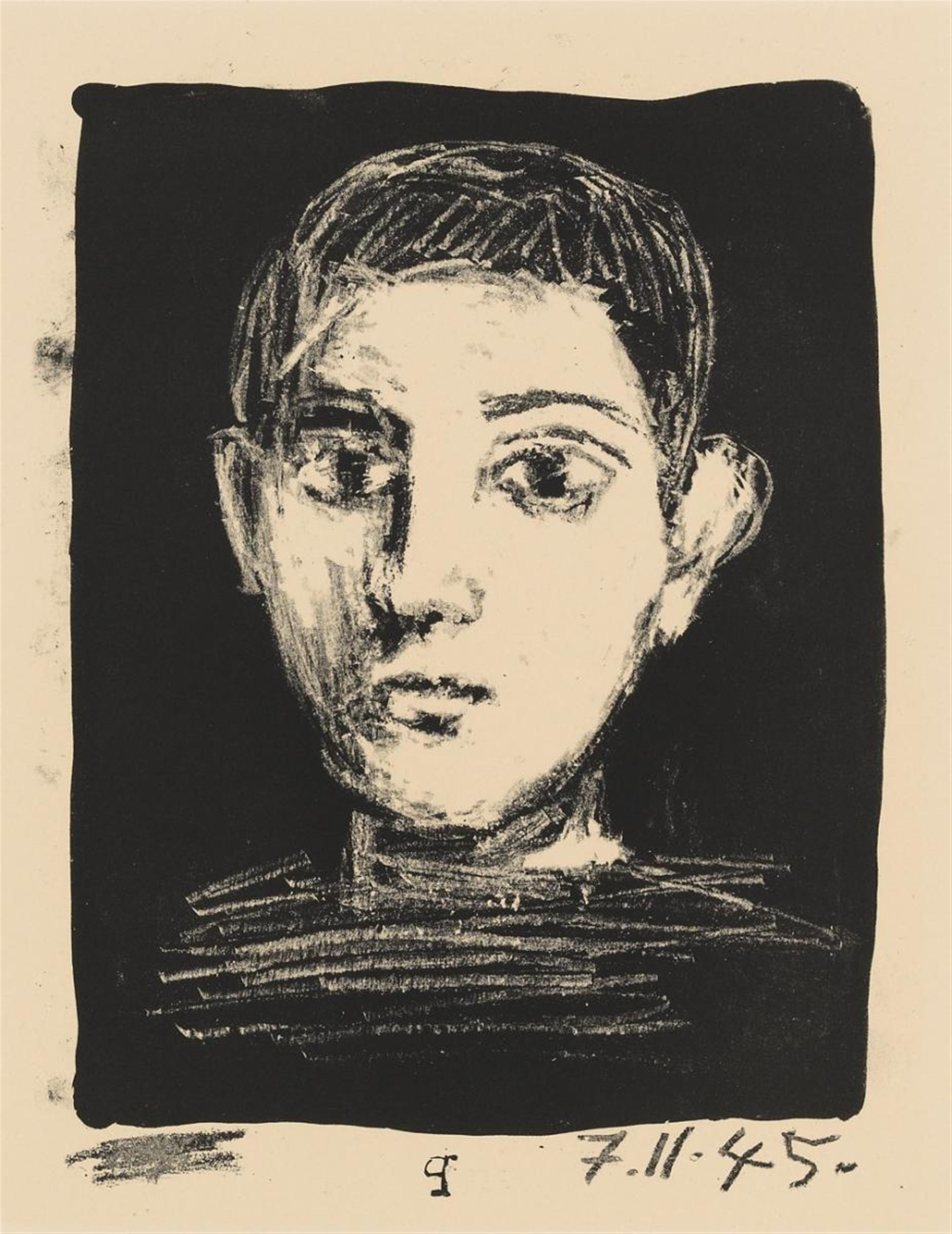 Pablo Picasso - Tête de jeune garcon - image-1