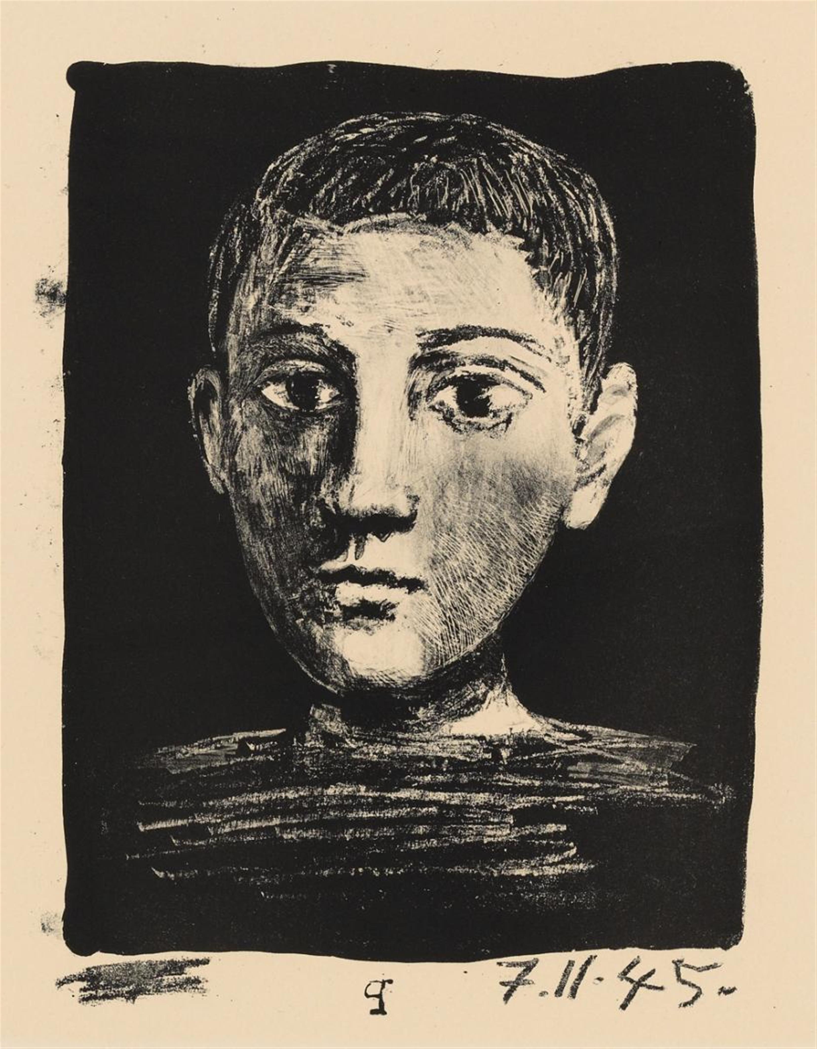 Pablo Picasso - Tête de jeune garcon - image-1