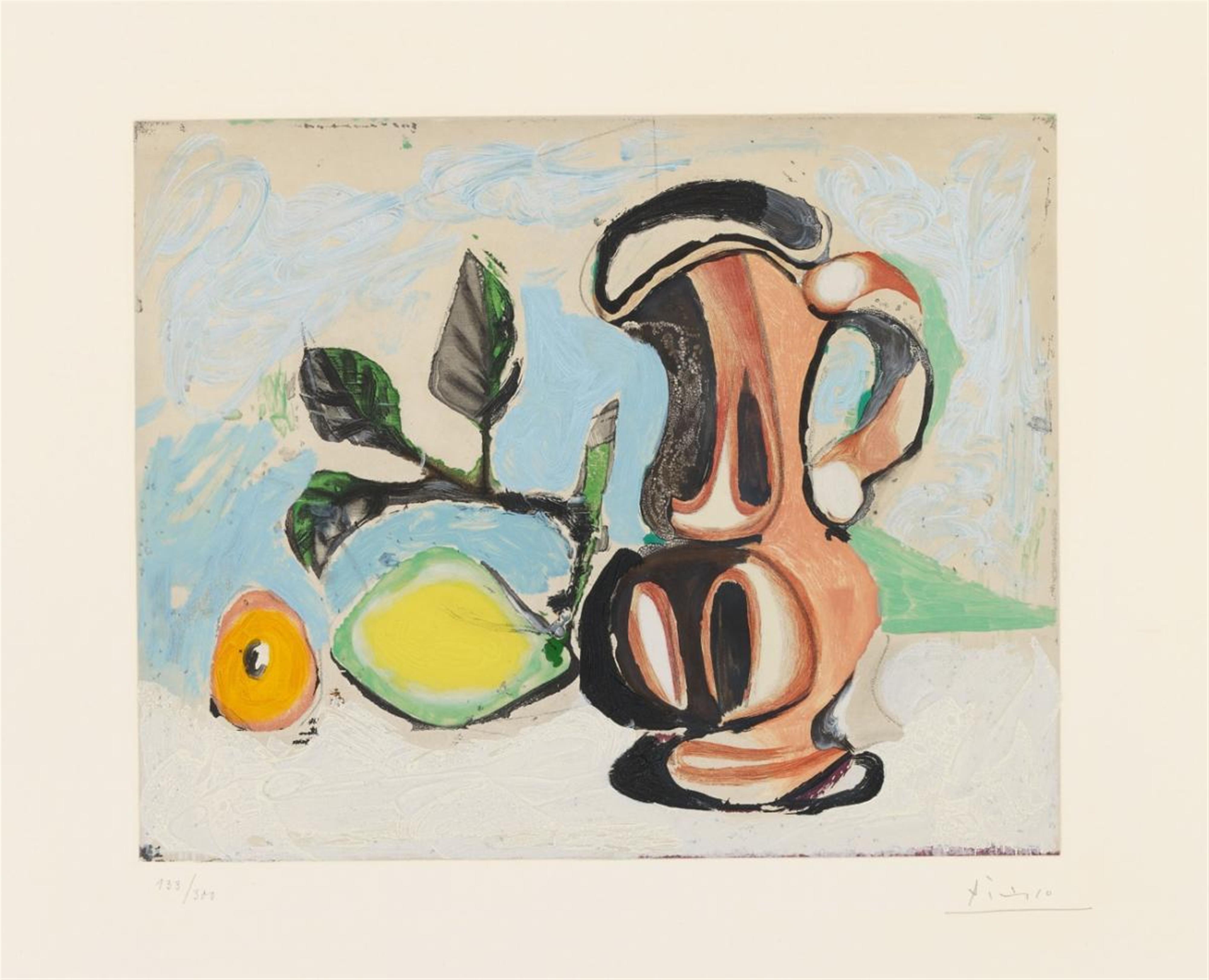 After Pablo Picasso - Nature morte au Citron et au Pichet - image-1