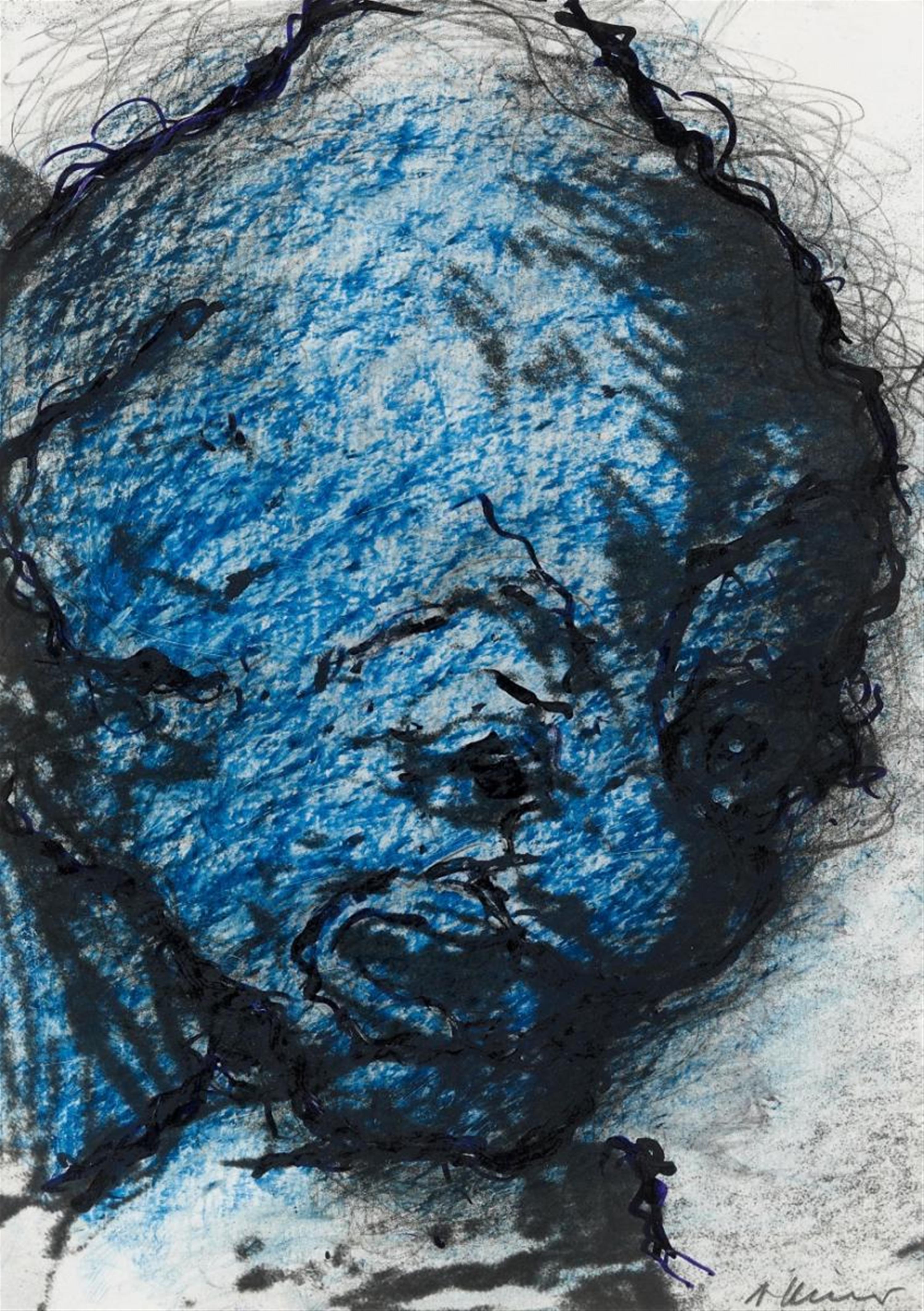 Arnulf Rainer - Untitled (from: Gesichter mit Goya) - image-1