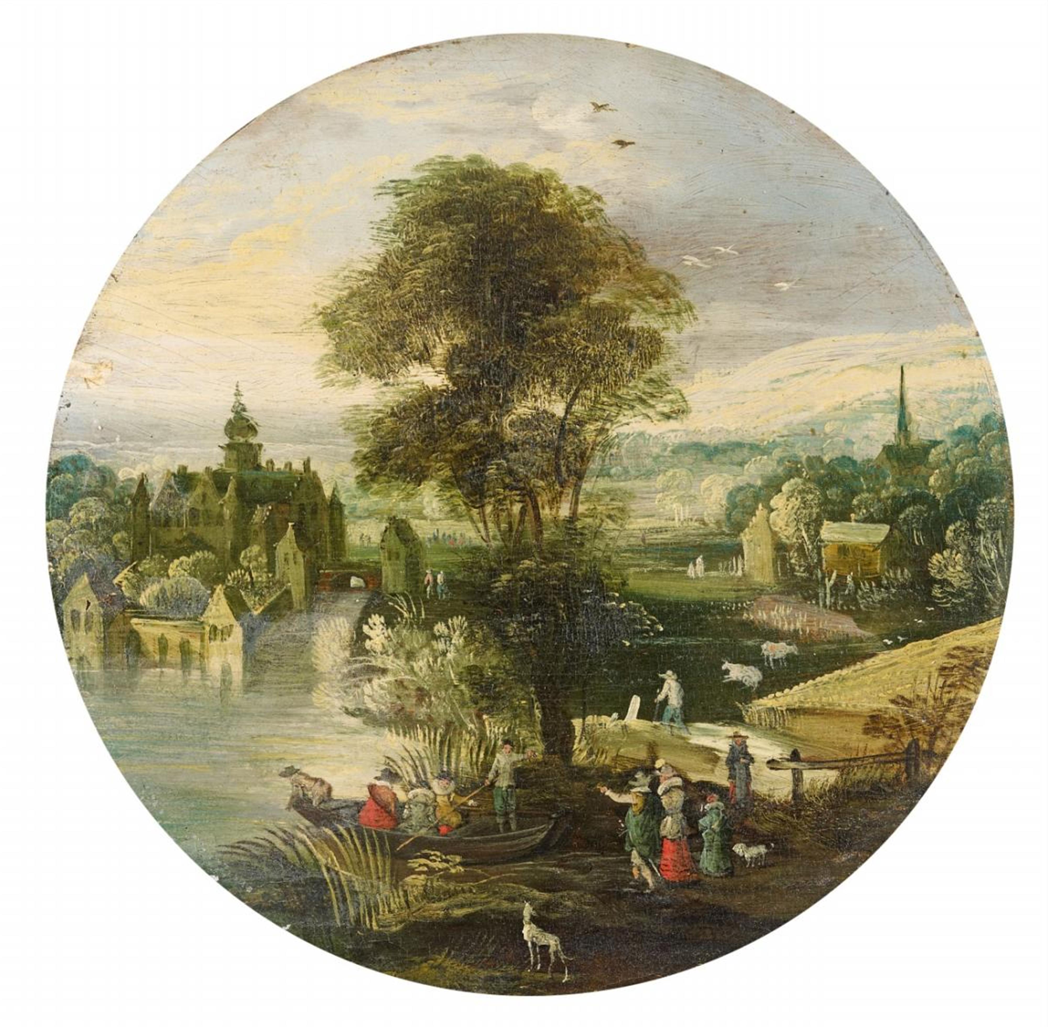 Philippe de Momper, attributed to - LANDSCAPE WITH WATER CASTLE - image-1