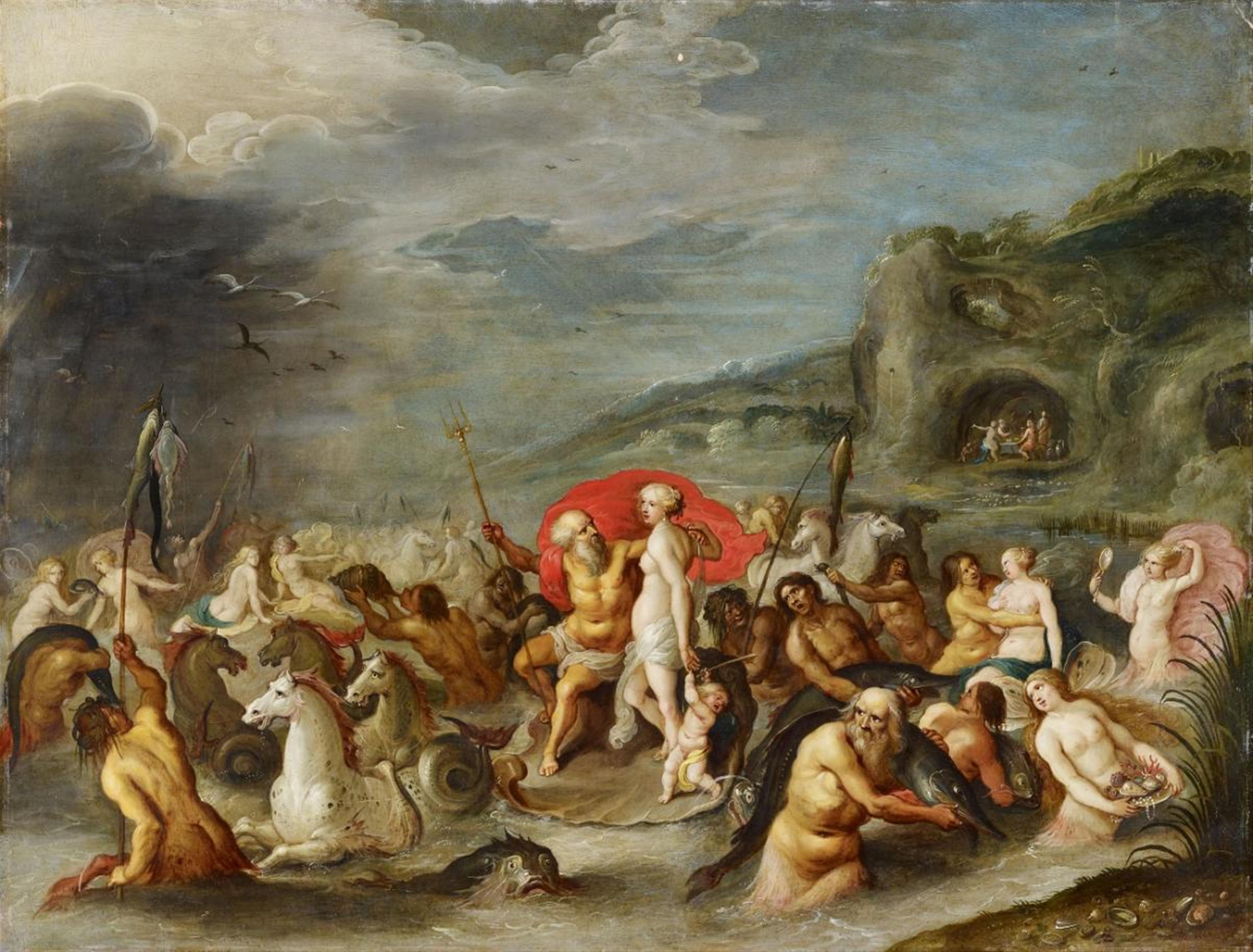 Frans Francken the Younger, studio of - THE TRIUMPH OF NEPTUNE AND AMPHITRITE - image-1