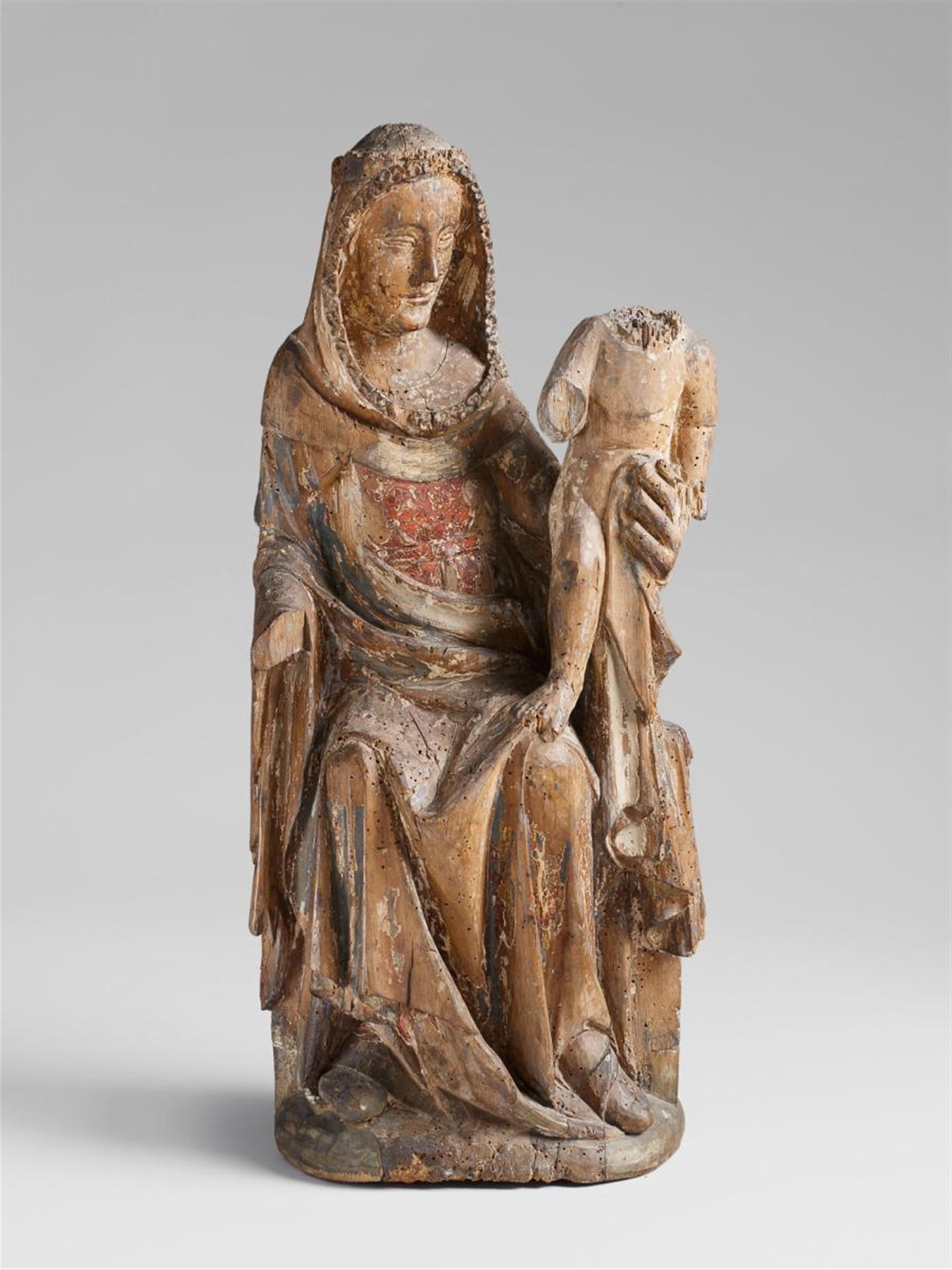 Probably Italy Second half 14th century. - THE VIRGIN ENTHRONED - image-1
