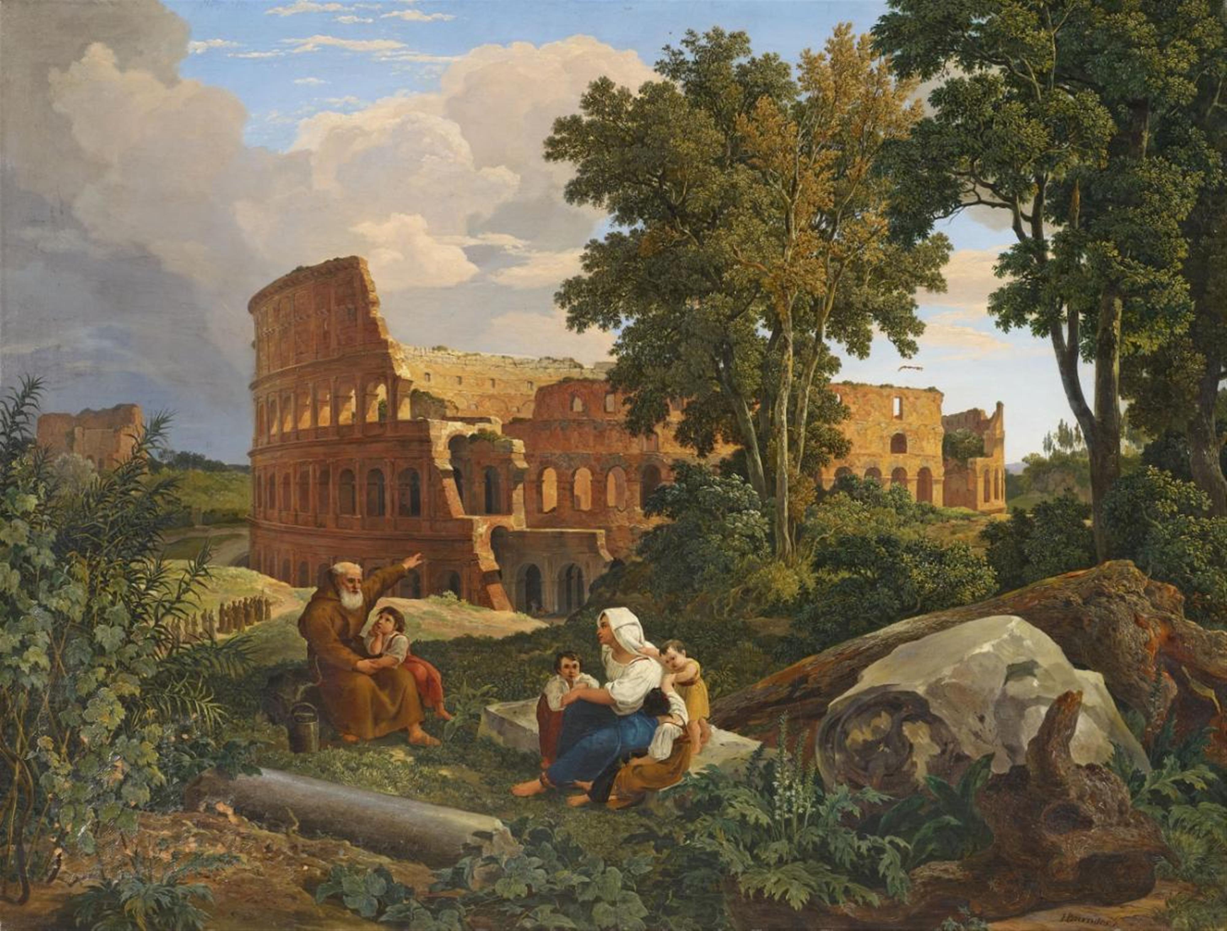 Hans Heinrich Georg Brandes - VIEW OF THE COLOSSEUM IN ROME - image-1