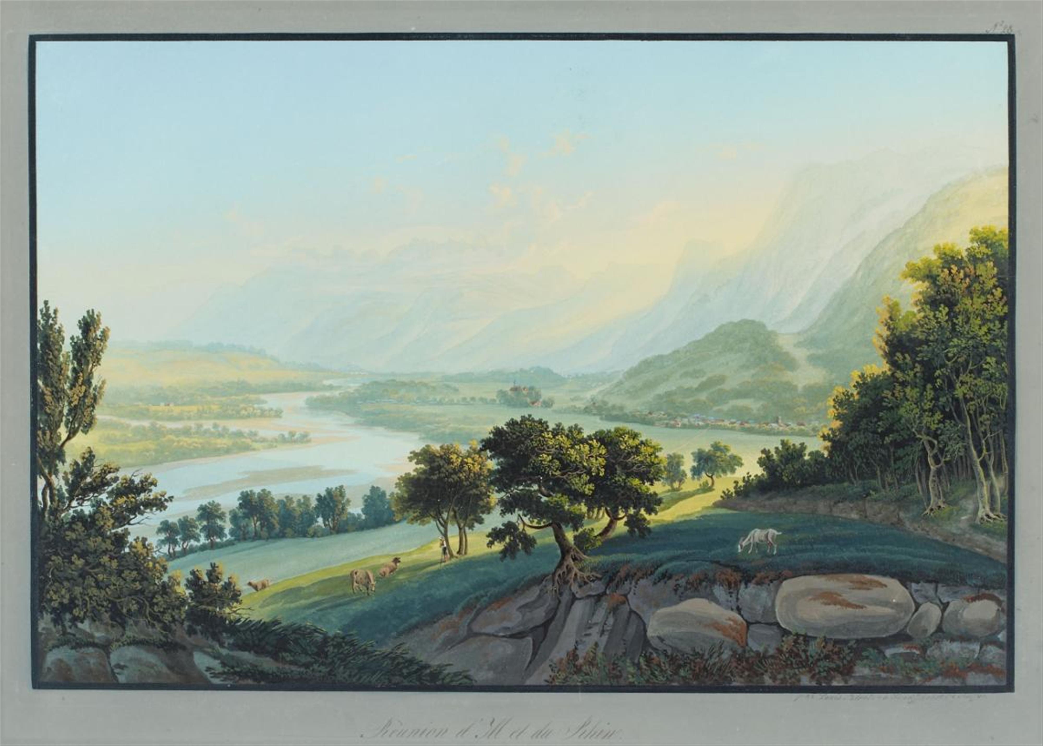Johann Ludwig Bleuler - THE CONFLUENCE OF THE ILL AND THE RHINE - image-1