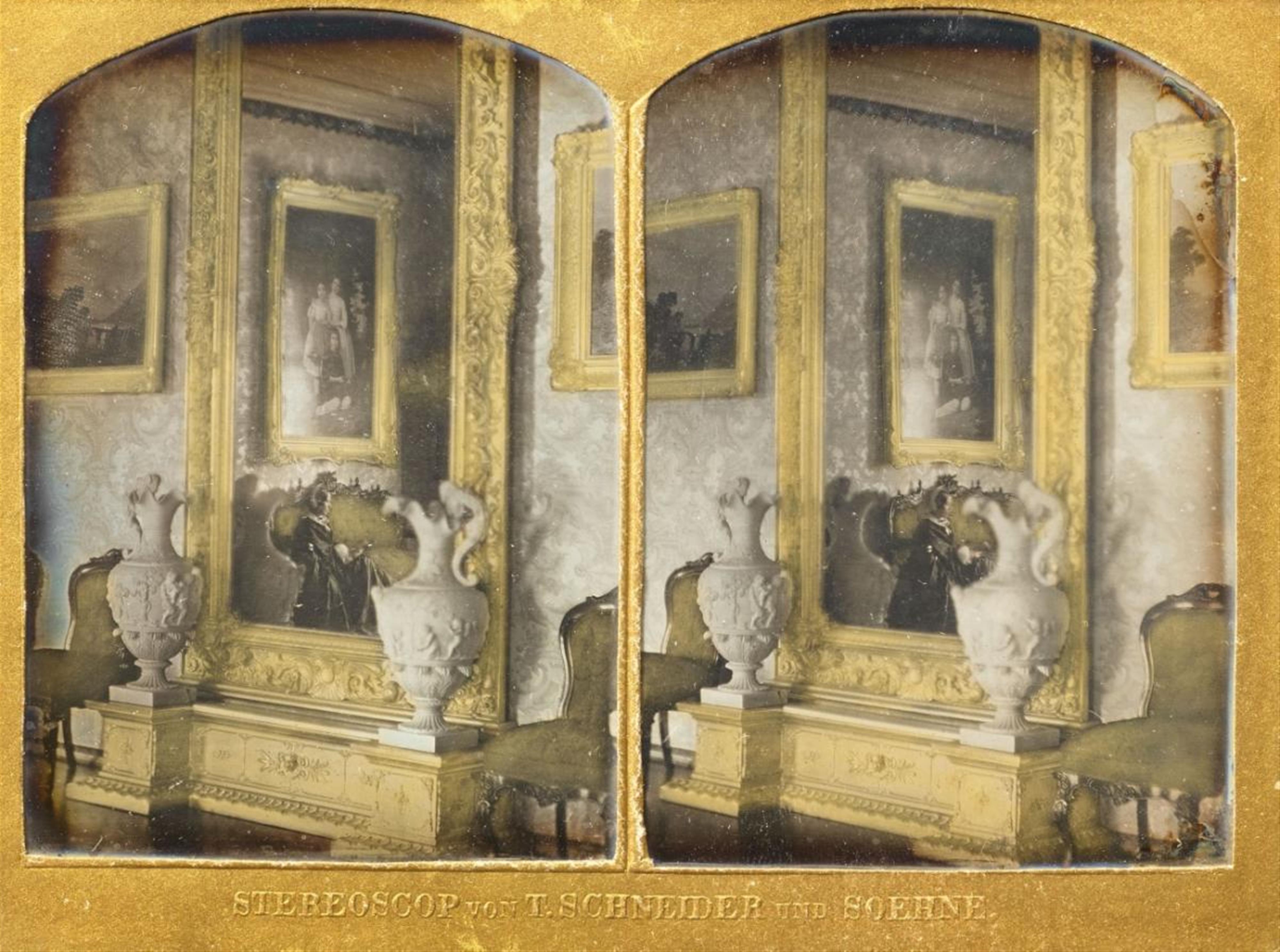 Wilhelm Schneider - Spiegel und Konsole eines Salons (Mirror and Console of a Parlor) - image-1
