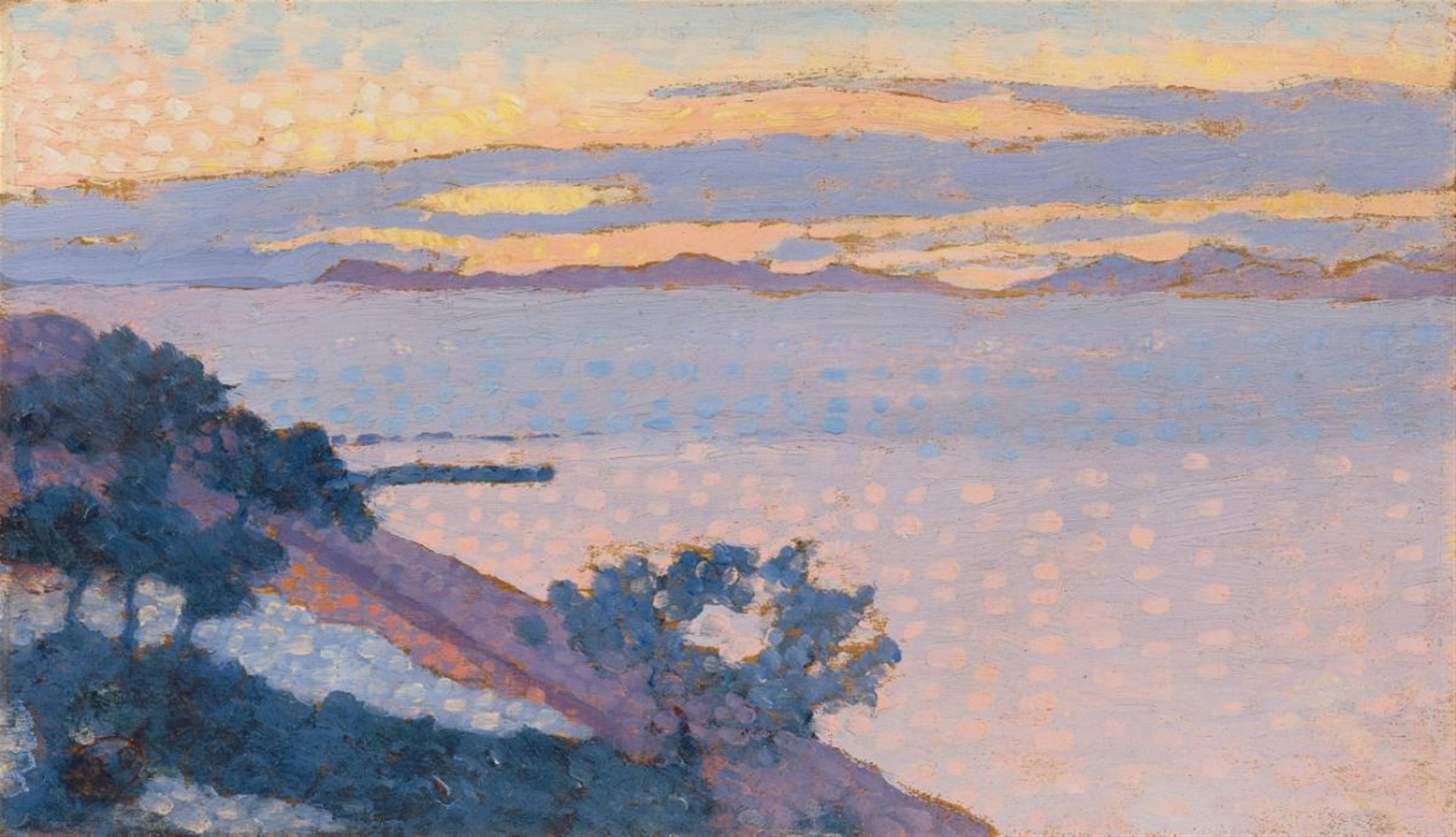 Henri Edmond Cross - Paysage au soleil couchant - image-1