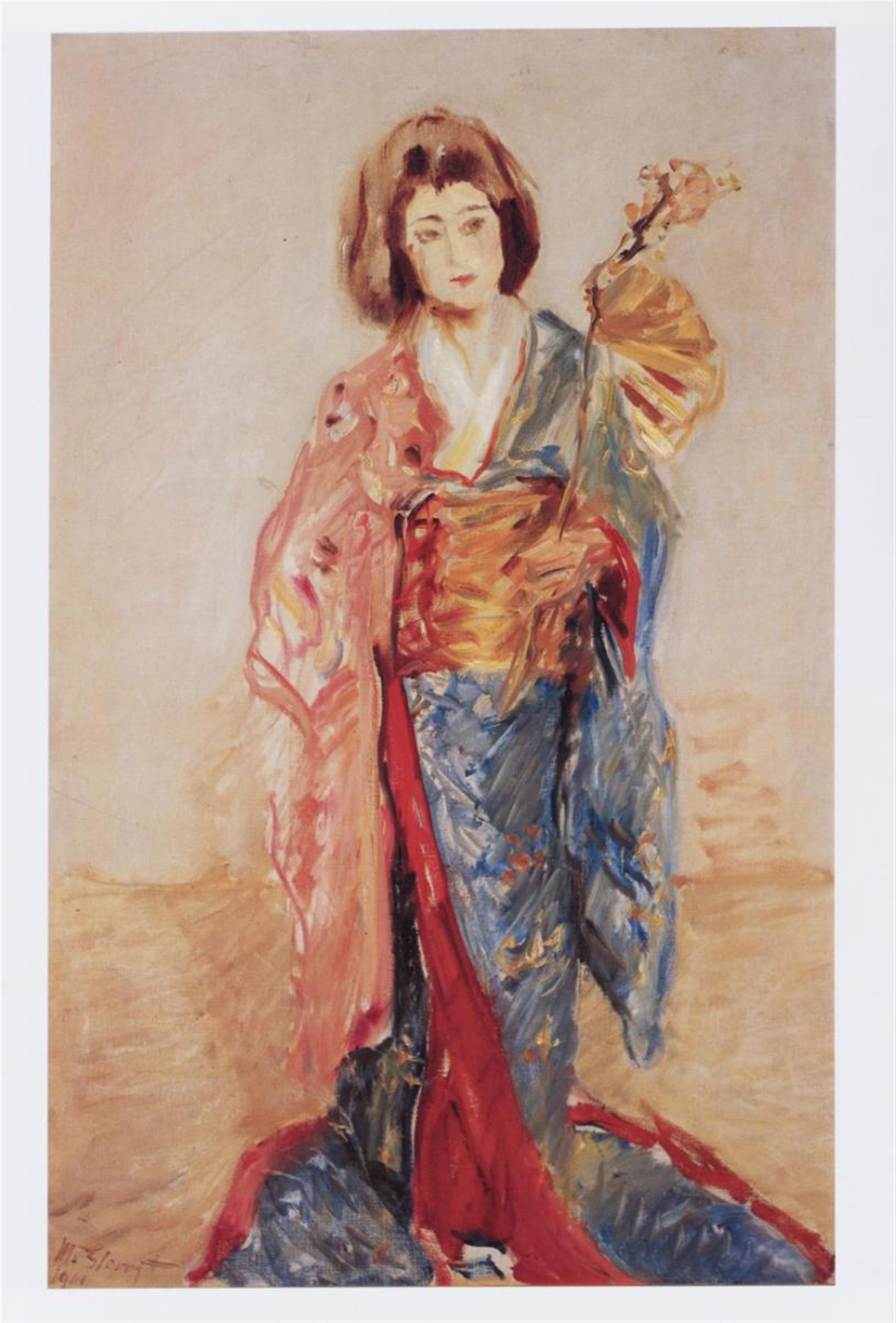 Max Slevogt - Portrait der Tänzerin Sadayakko mit ihrem Ziehson Raikichi - image-2