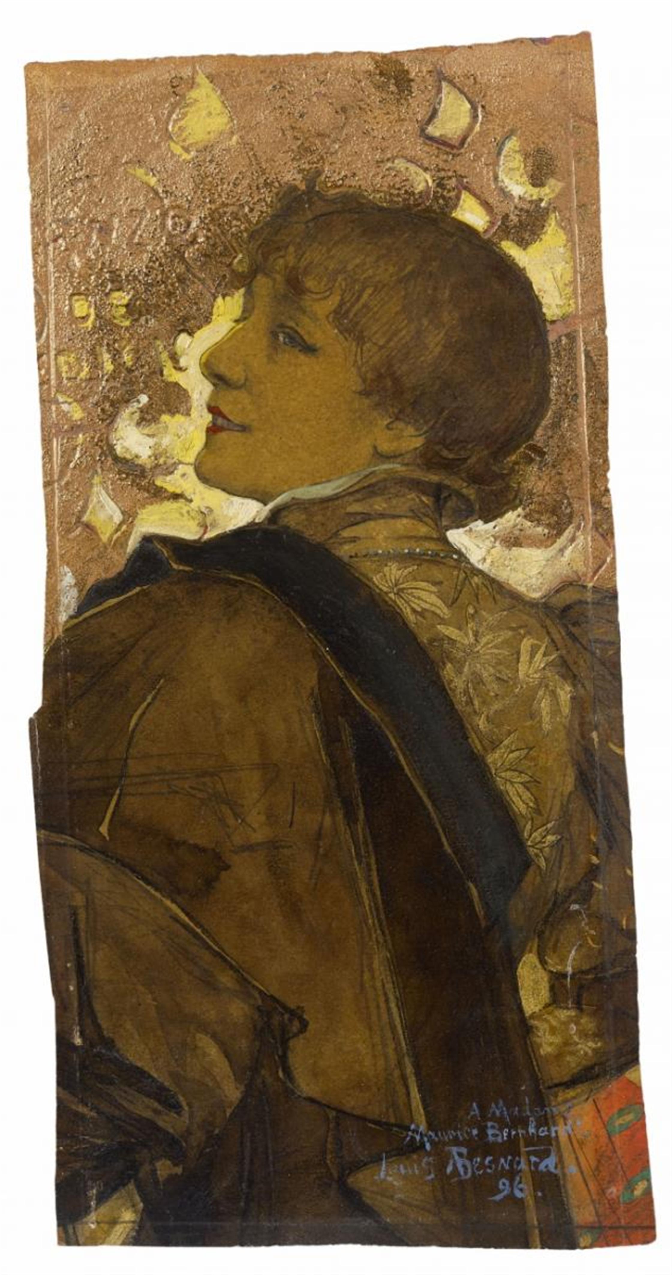 Louis Albert Besnard - Porträt Sarah Bernhardt - image-1