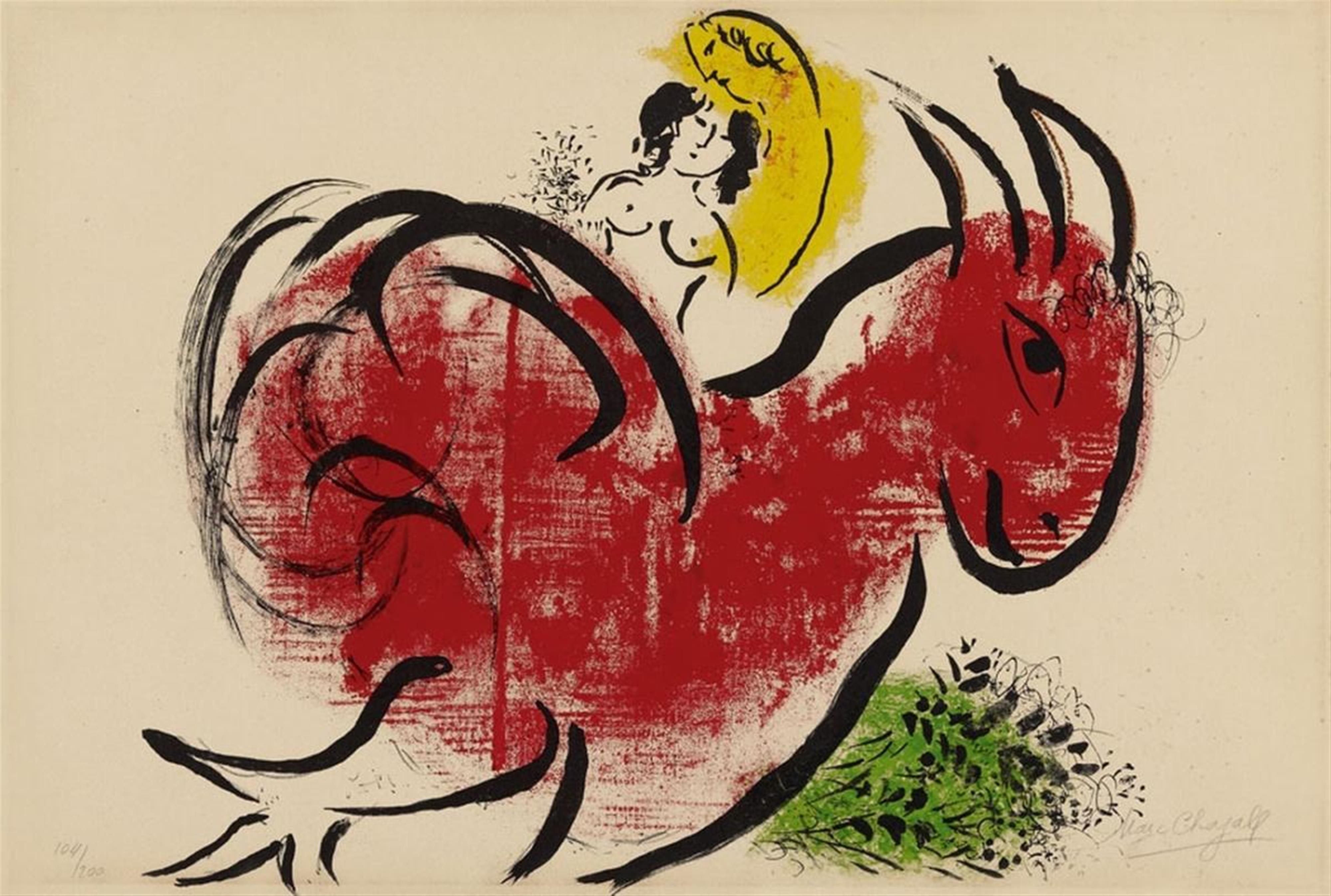 Marc Chagall - Le Coq Rouge (Der rote Hahn) - image-1