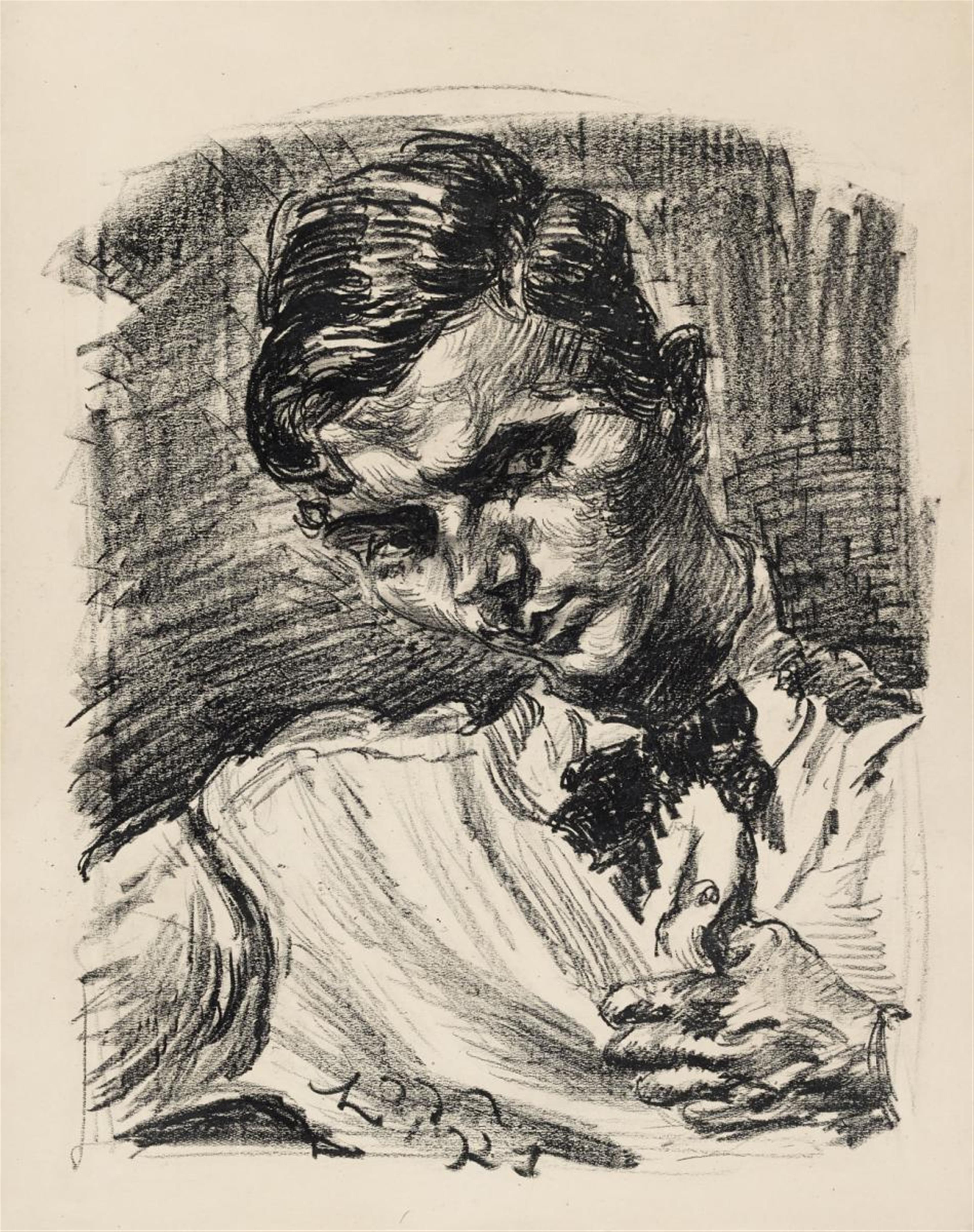 Ludwig Meidner - Brustbild eines jungen Mannes - image-1