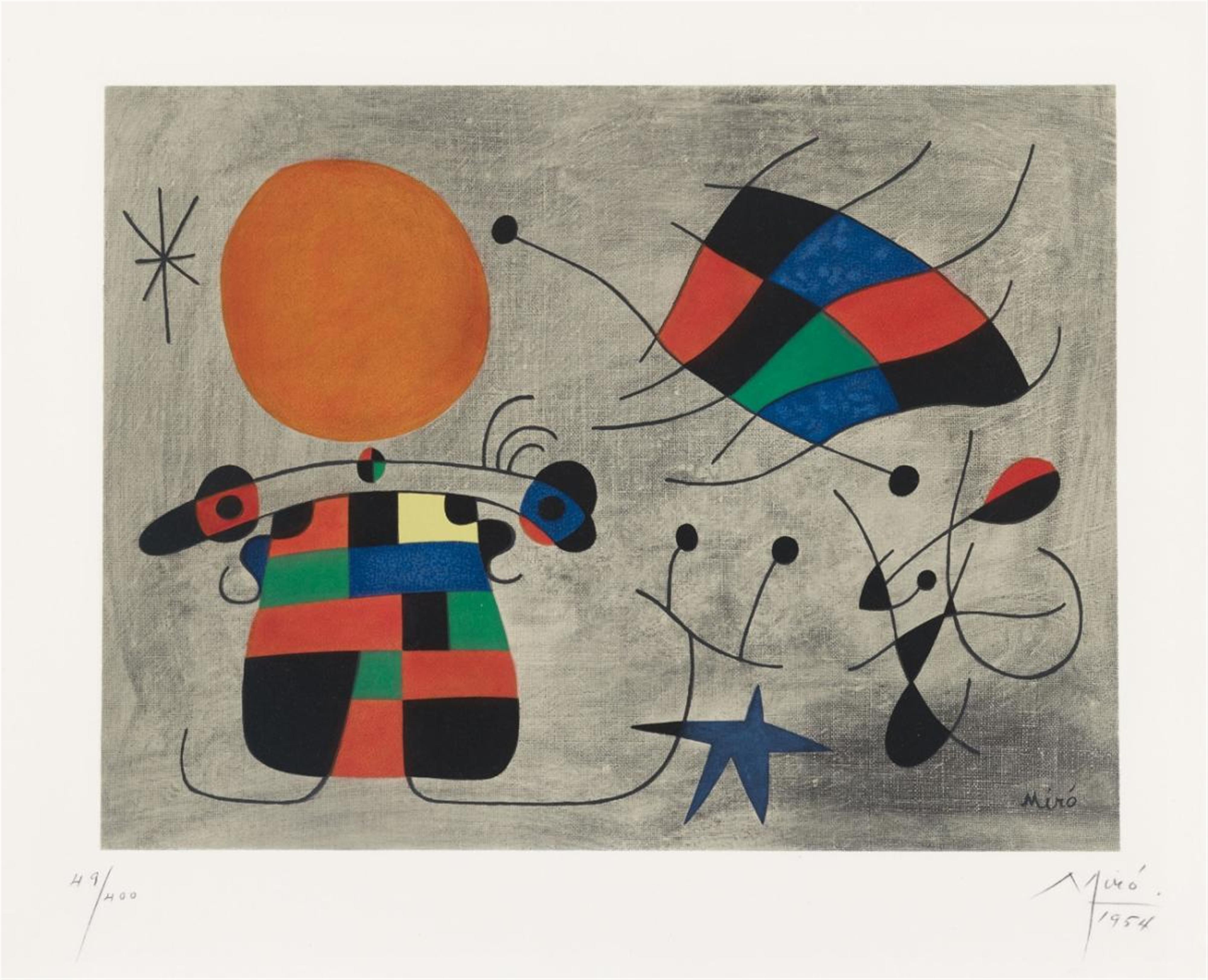 After Joan Miró - Le sourire aux ailes flamboyantes - image-1