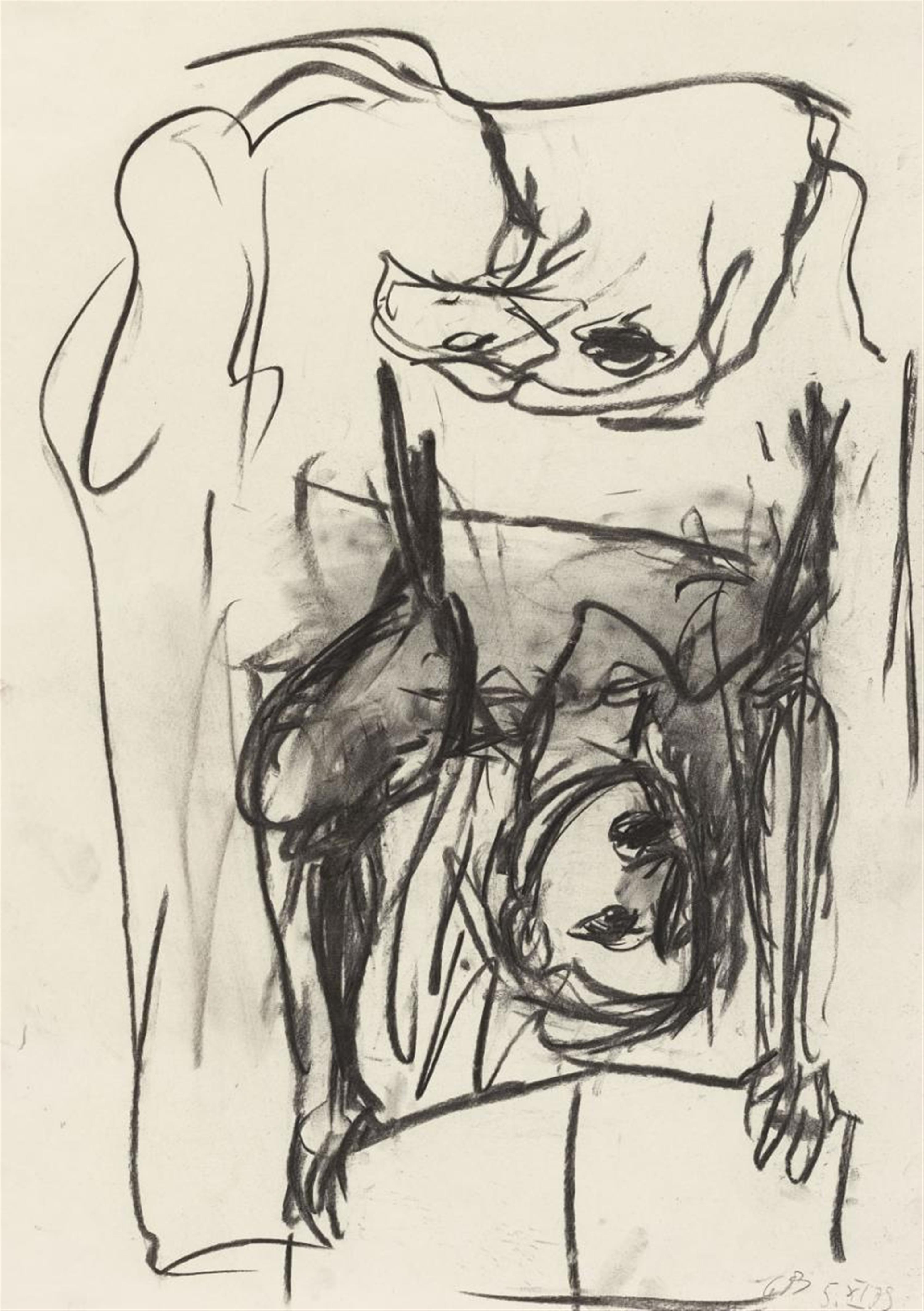 Georg Baselitz - Untitled (aus der Serie: Strassenbild) - image-1