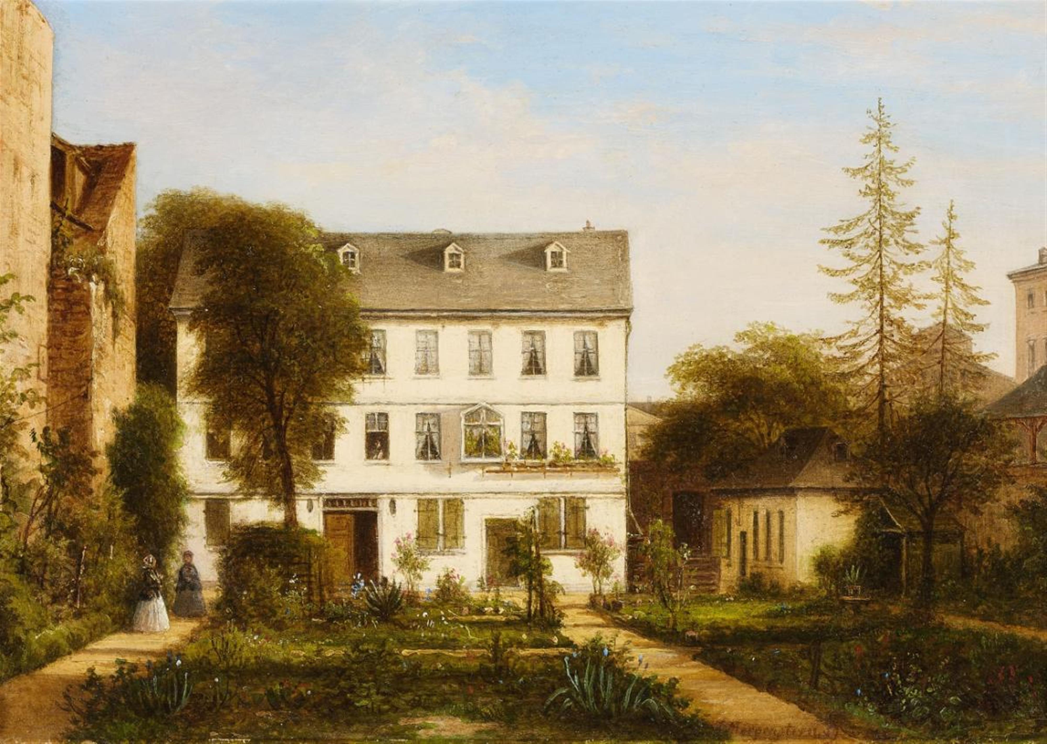 Carl Morgenstern - VIEW OF A HOUSE IN FRANKFURT-SACHSENHAUSEN - image-1