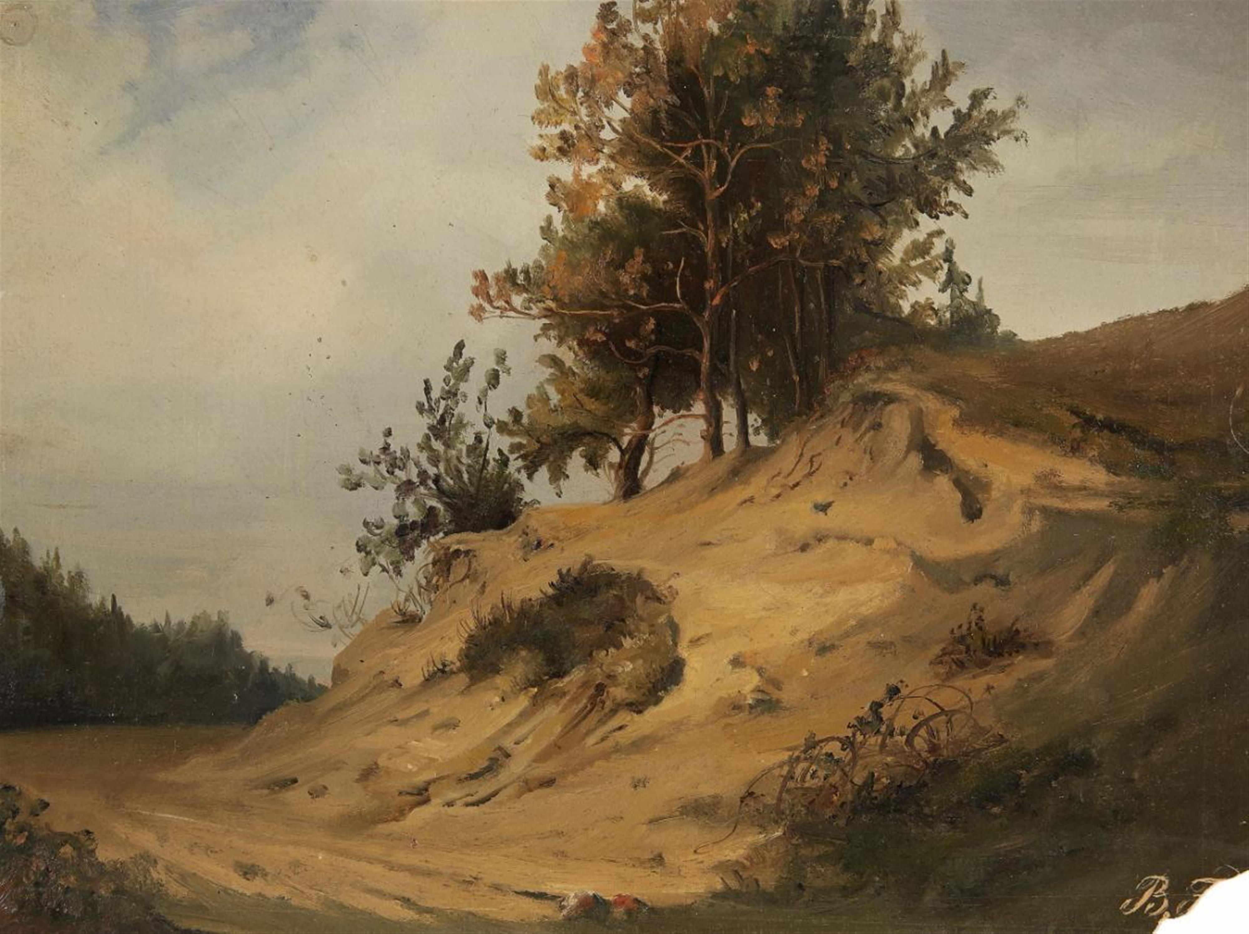 BENNO JOACHIM THEODOR FISCHER - LANDSCAPE WITH DUNES AND TREES - image-1