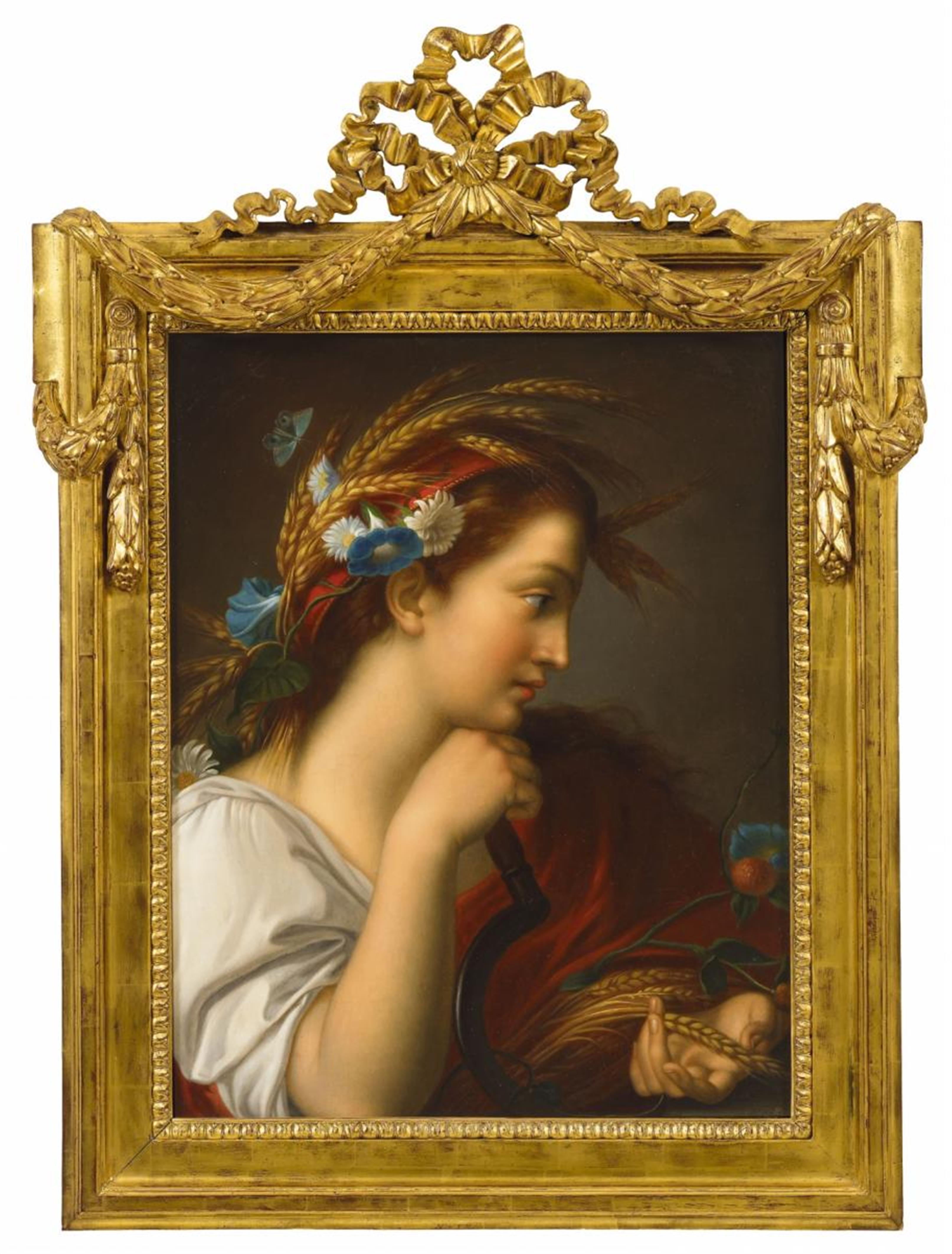 Französischer Meister um 1800 - JUNGE FRAU ALS CERES - image-1