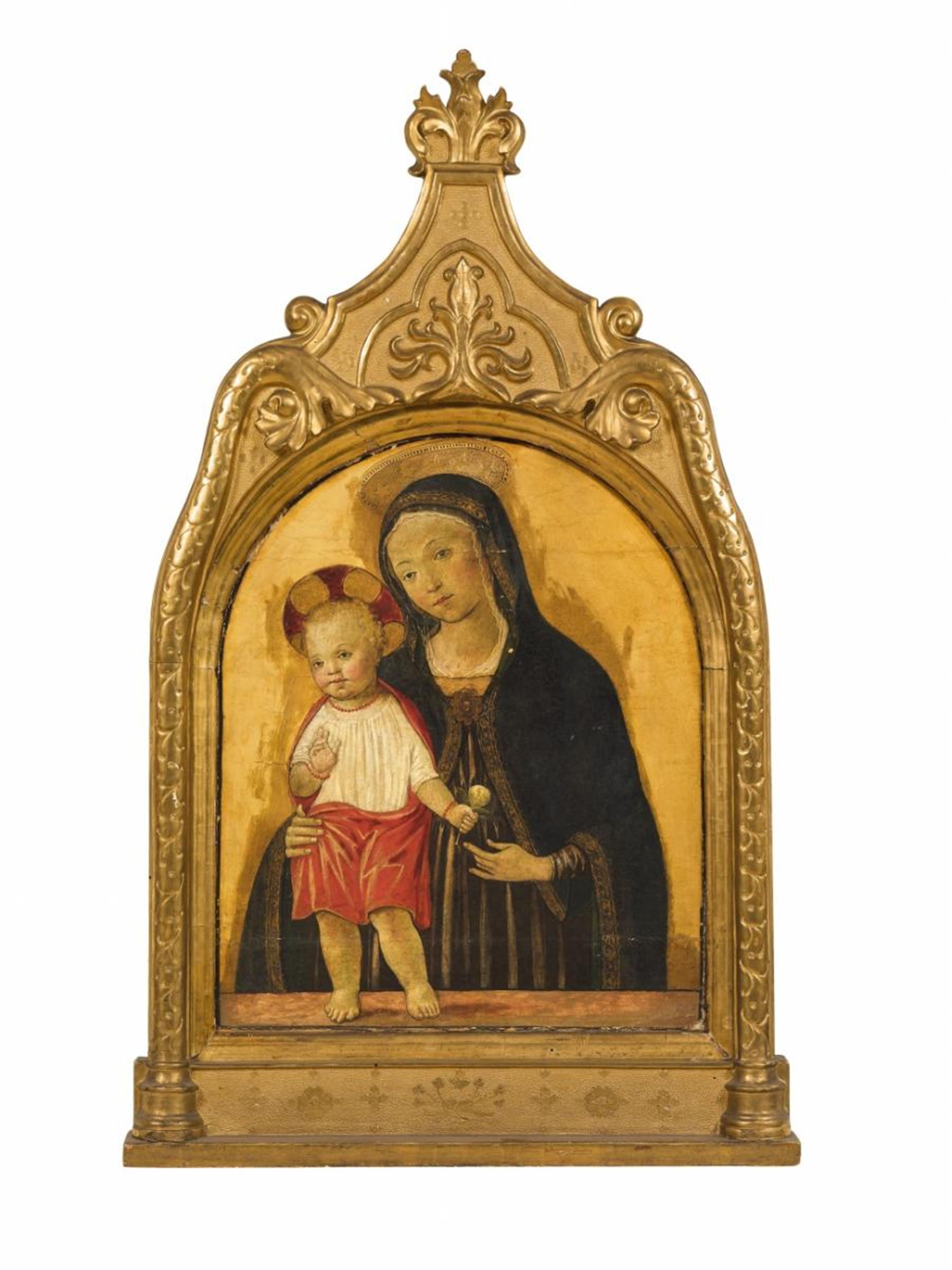 Umbrian School, late 15th century - THE VIRGIN WITH CHILD - image-1