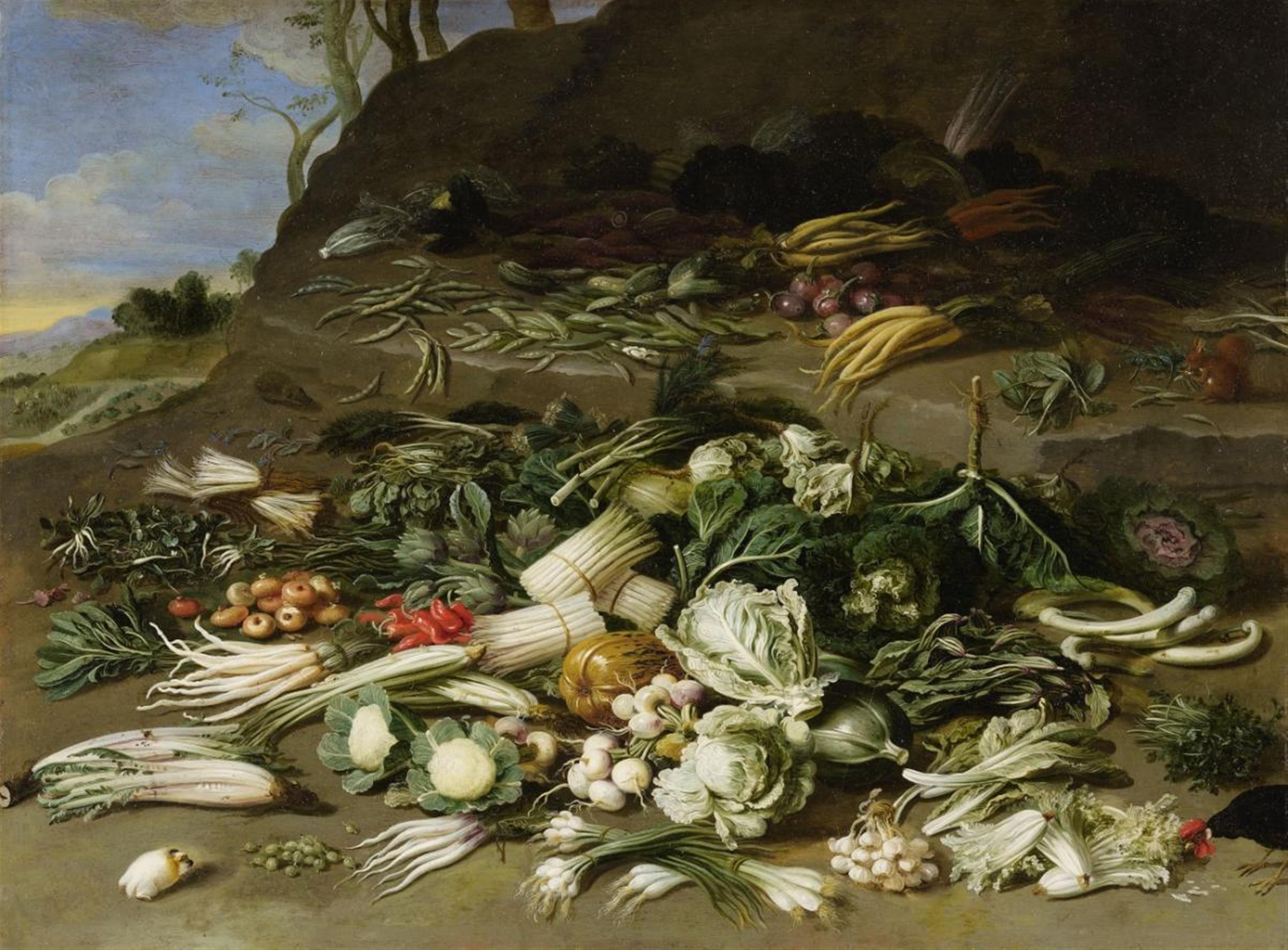Jan van Kessel the Younger - STILL LIFE WITH VEGETABLES - image-1