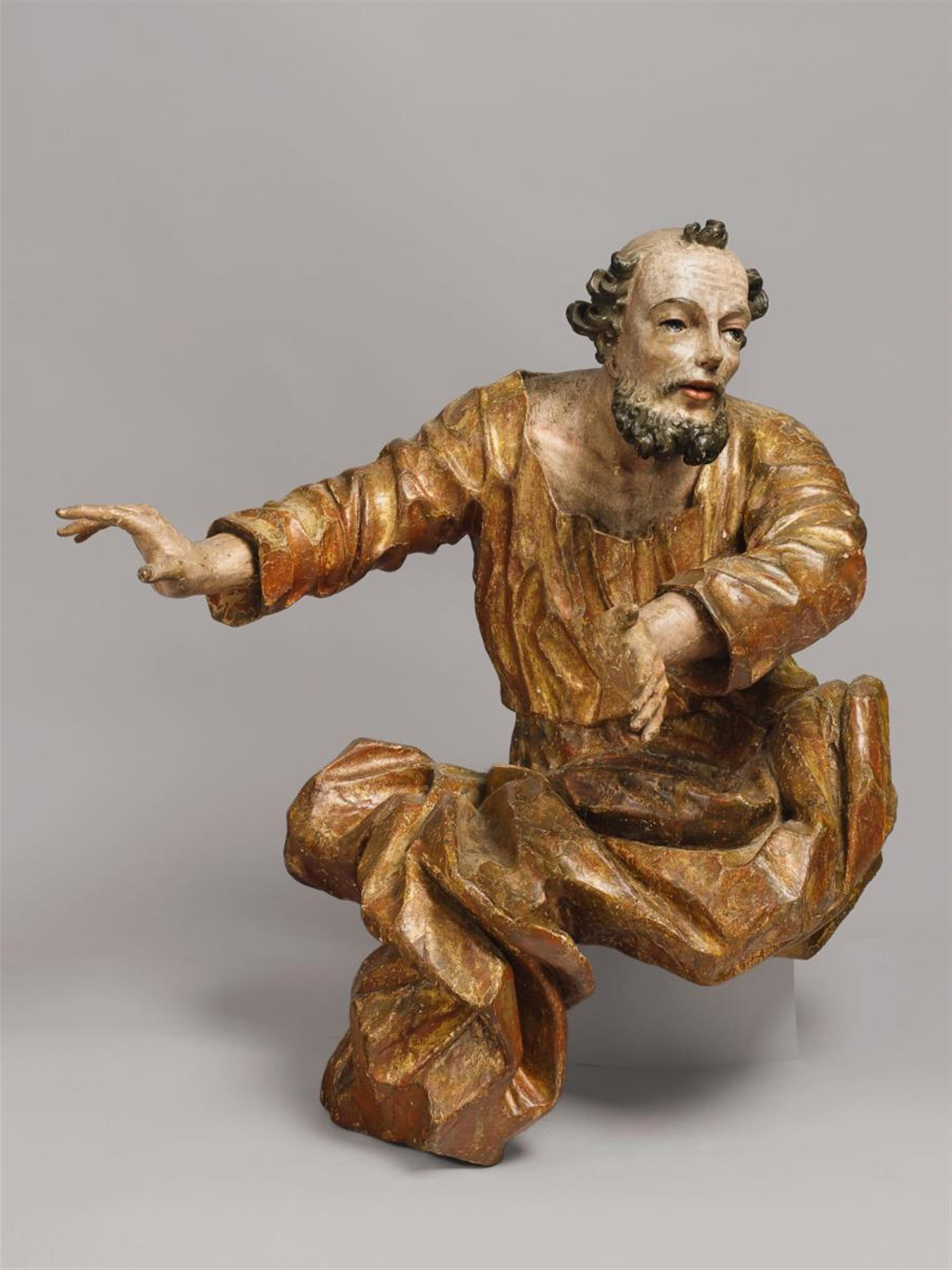 A MID 18TH CENTURY FIGURE OF GOD THE FATHER, PRESUMABLY LOWER BAVARIAN - image-1