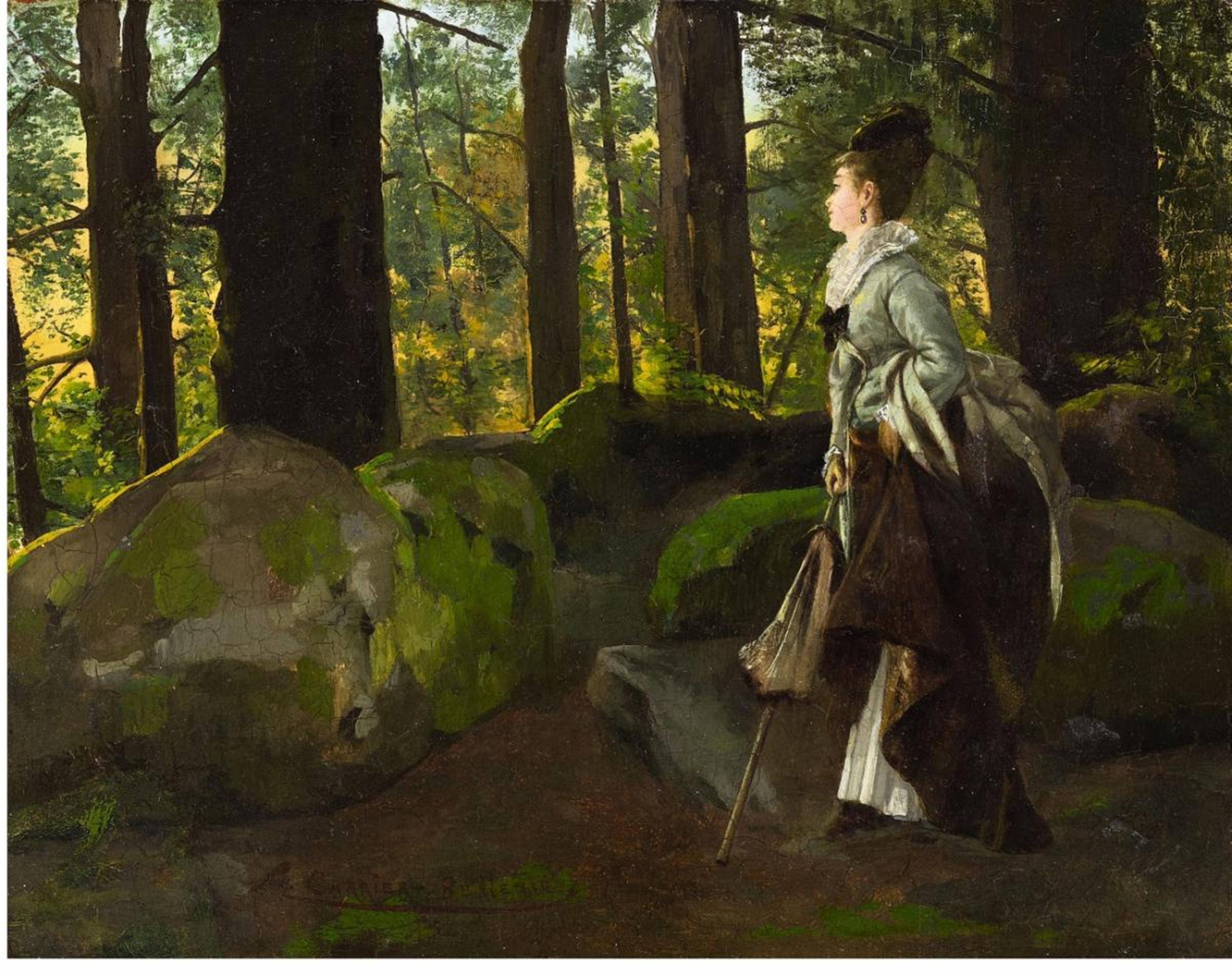 Louis Robert Carrier-Belleuse - A WALK IN THE WOODS - image-1