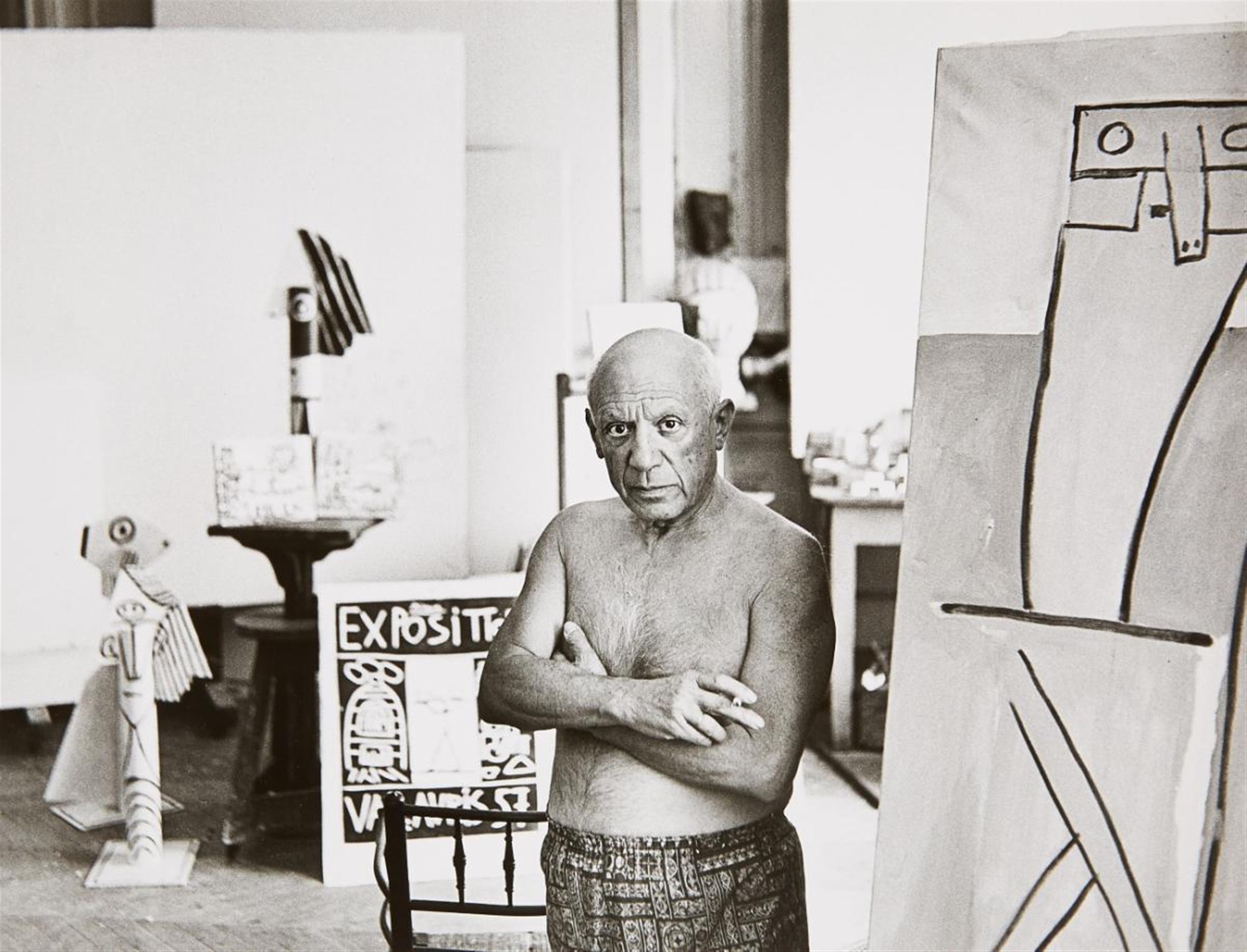 André Villers - Picasso dans son atelier, Cannes - image-1