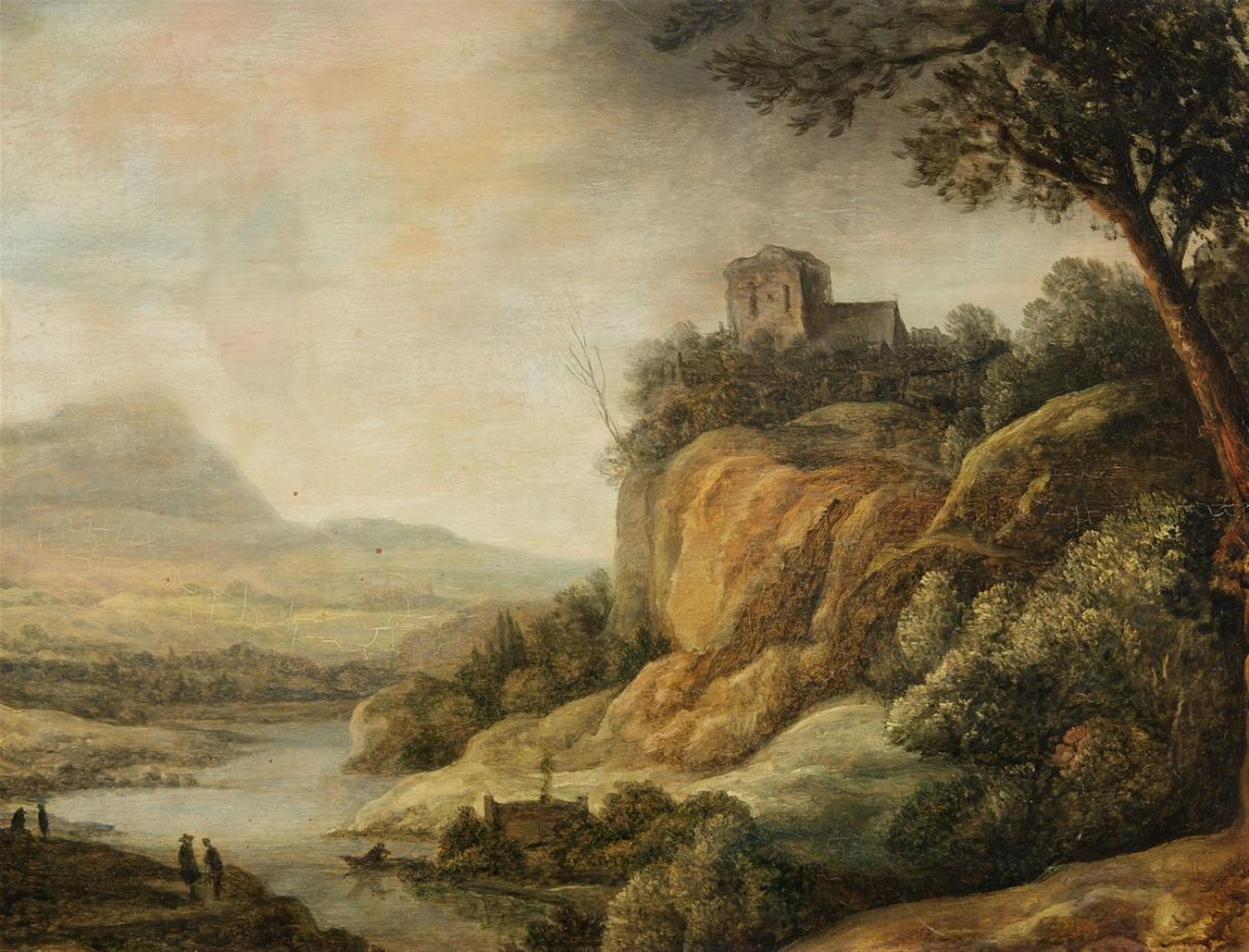 Antwerpener Meister 1. Hälfte des 17. Jahrhunderts - Flusslandschaft - image-1