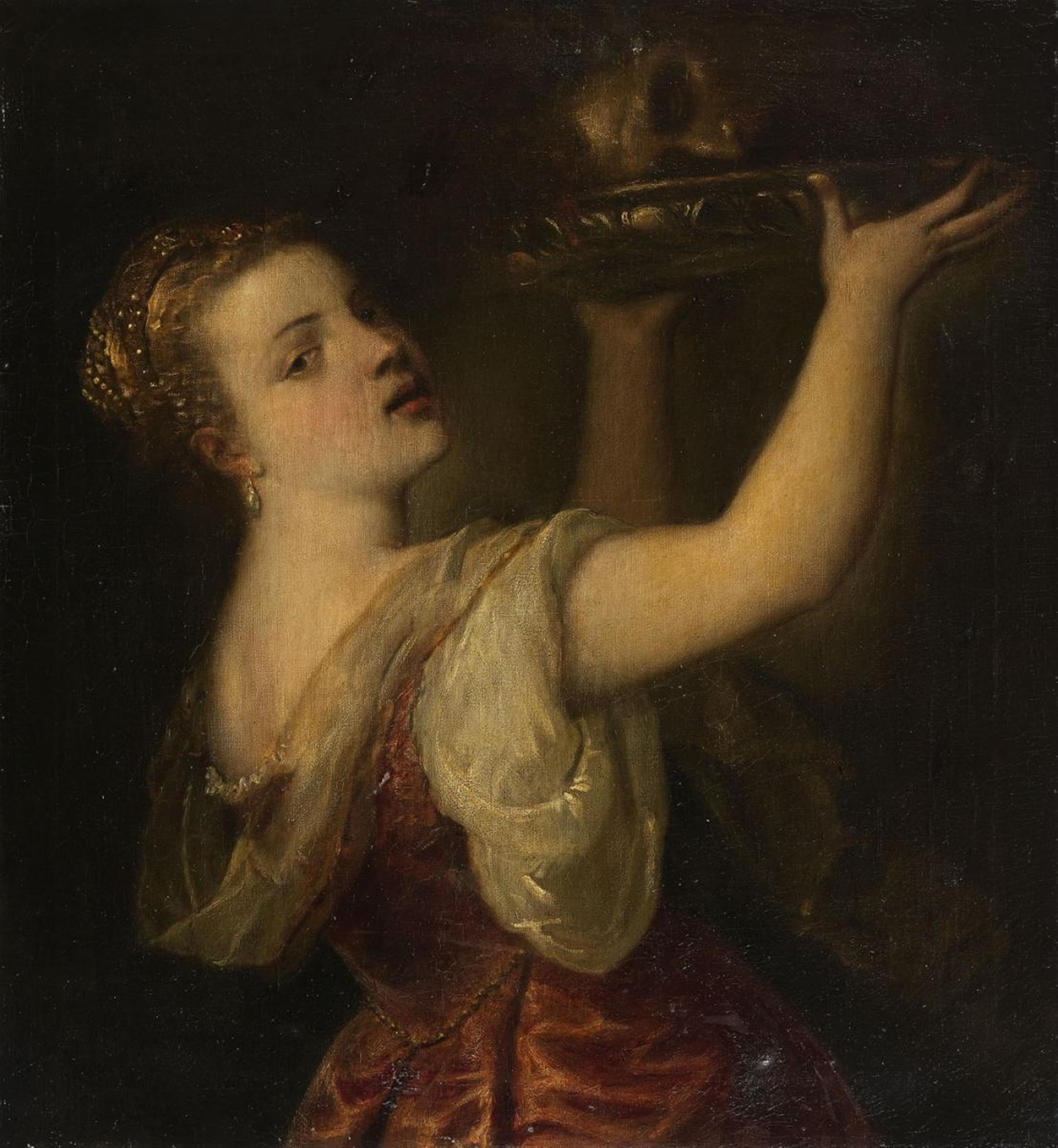 Tiziano Vecellio, gen. Tizian, nach - Salome mit dem Haupt des Johannes - image-1