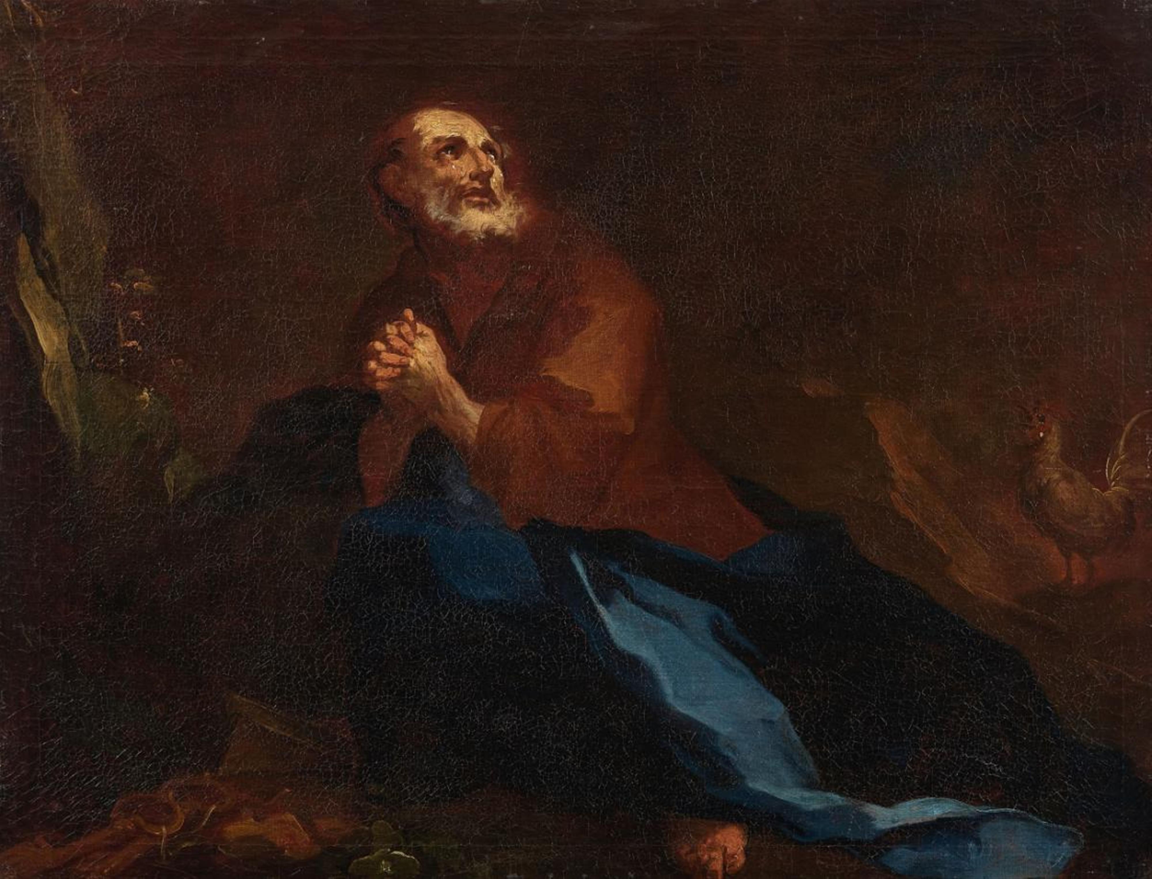 Venezianischer Meister des 18. Jahrhunderts - Die büssende hl. Magdalena Hl. Petrus im Gebet - image-1
