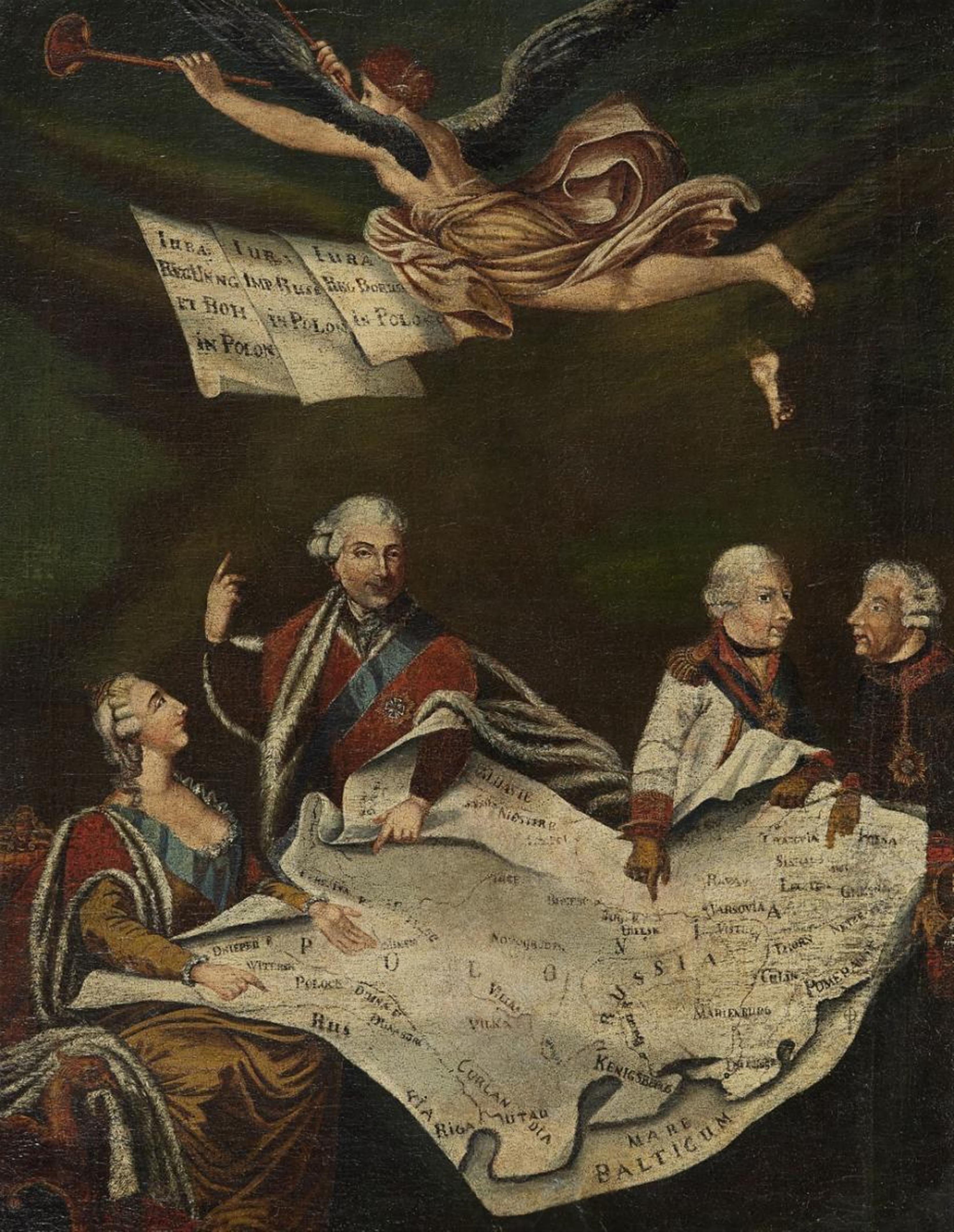 Wohl Deutscher Meister des späten 18. Jahrhunderts - Allegorie auf die Teilung Polens - image-1