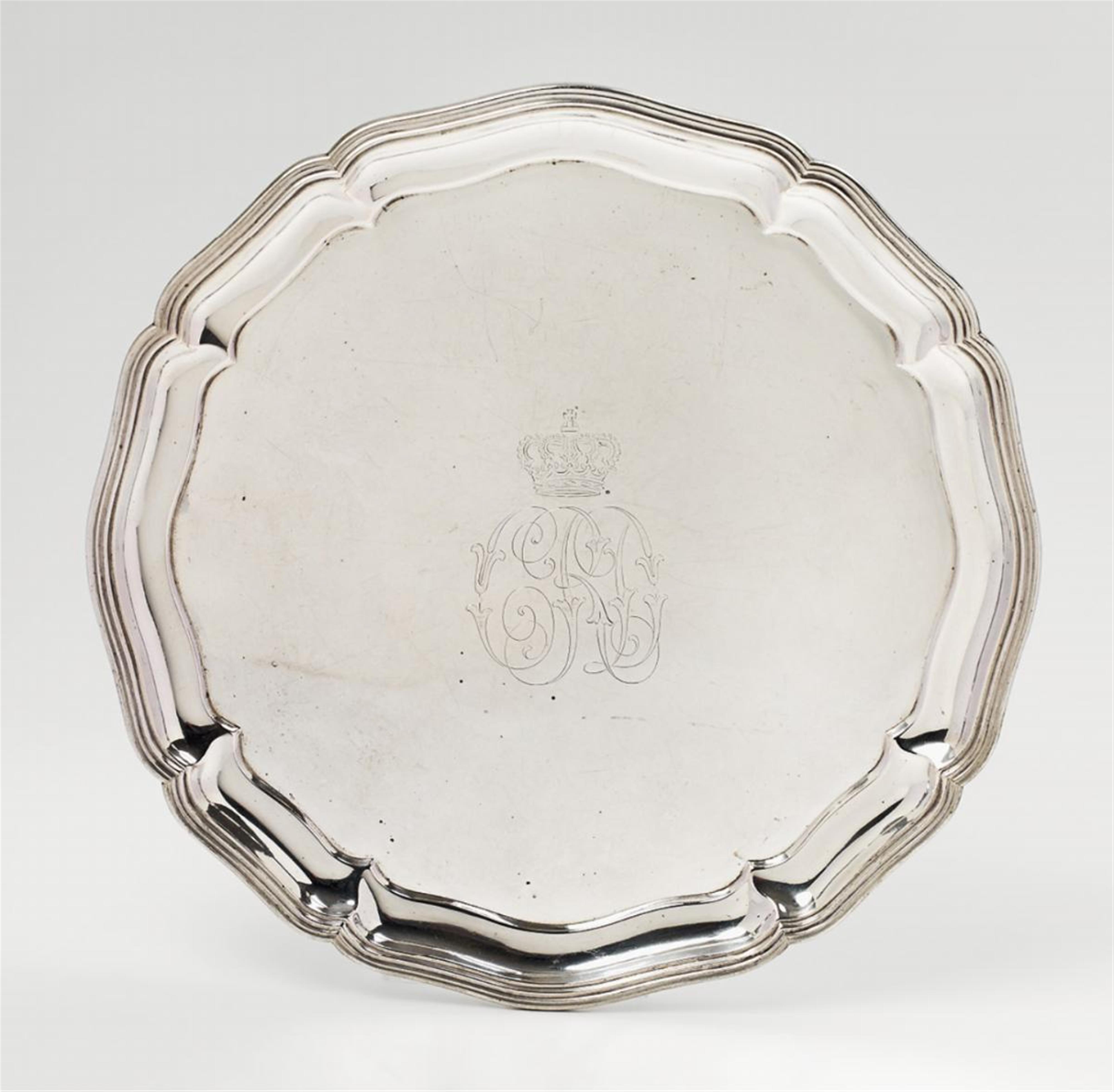 A Münster silver tray. Marks of Joseph Franz Maria Osthues, ca. 1890. - image-1