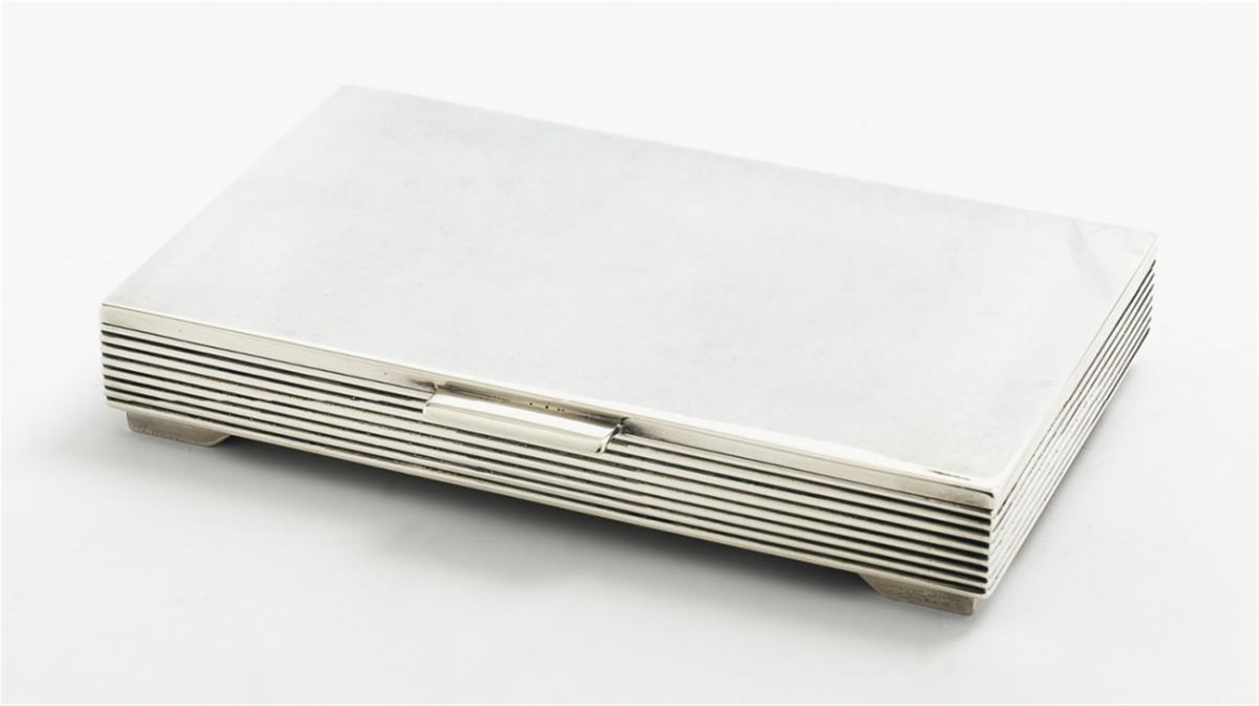 A Copenhagen silver box, no. 712. Design Sigvard Bernadotte ca. 1930, made by Georg Jensen, 1940 - 51. - image-1