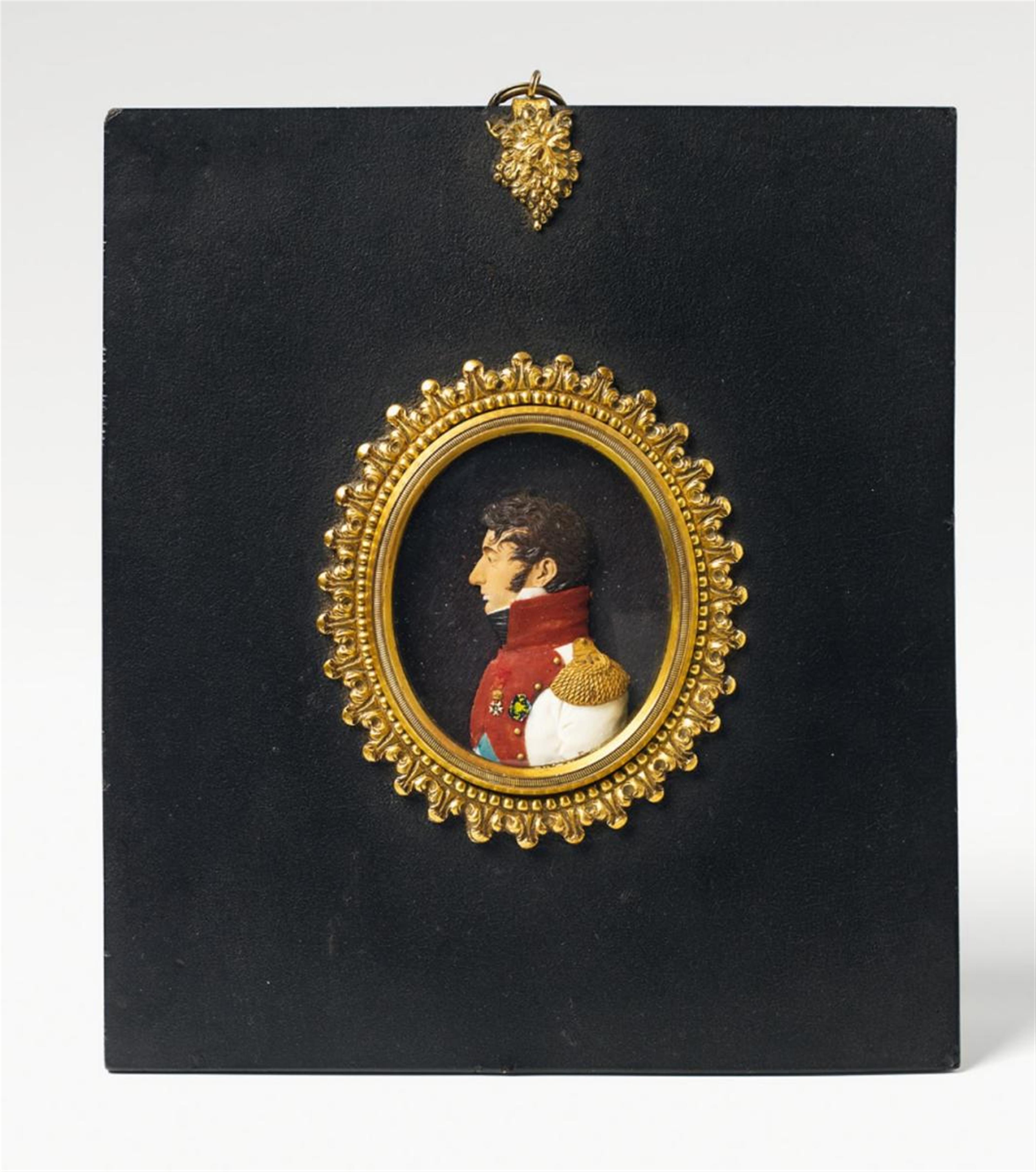 An Amsterdam painted wax relief portrait of Louis Bonaparte. - image-1