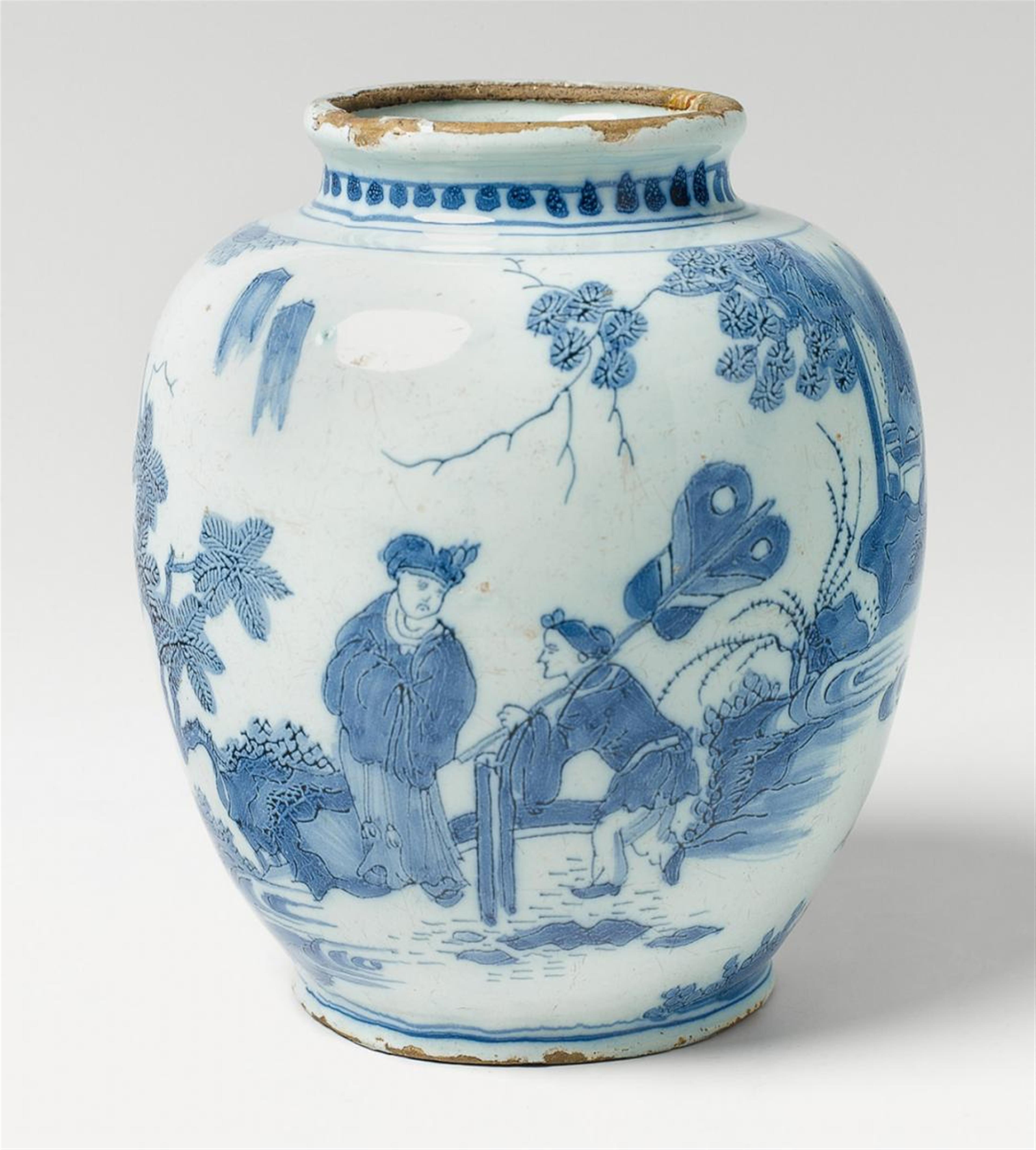 A Delft style faience ginger jar - image-1