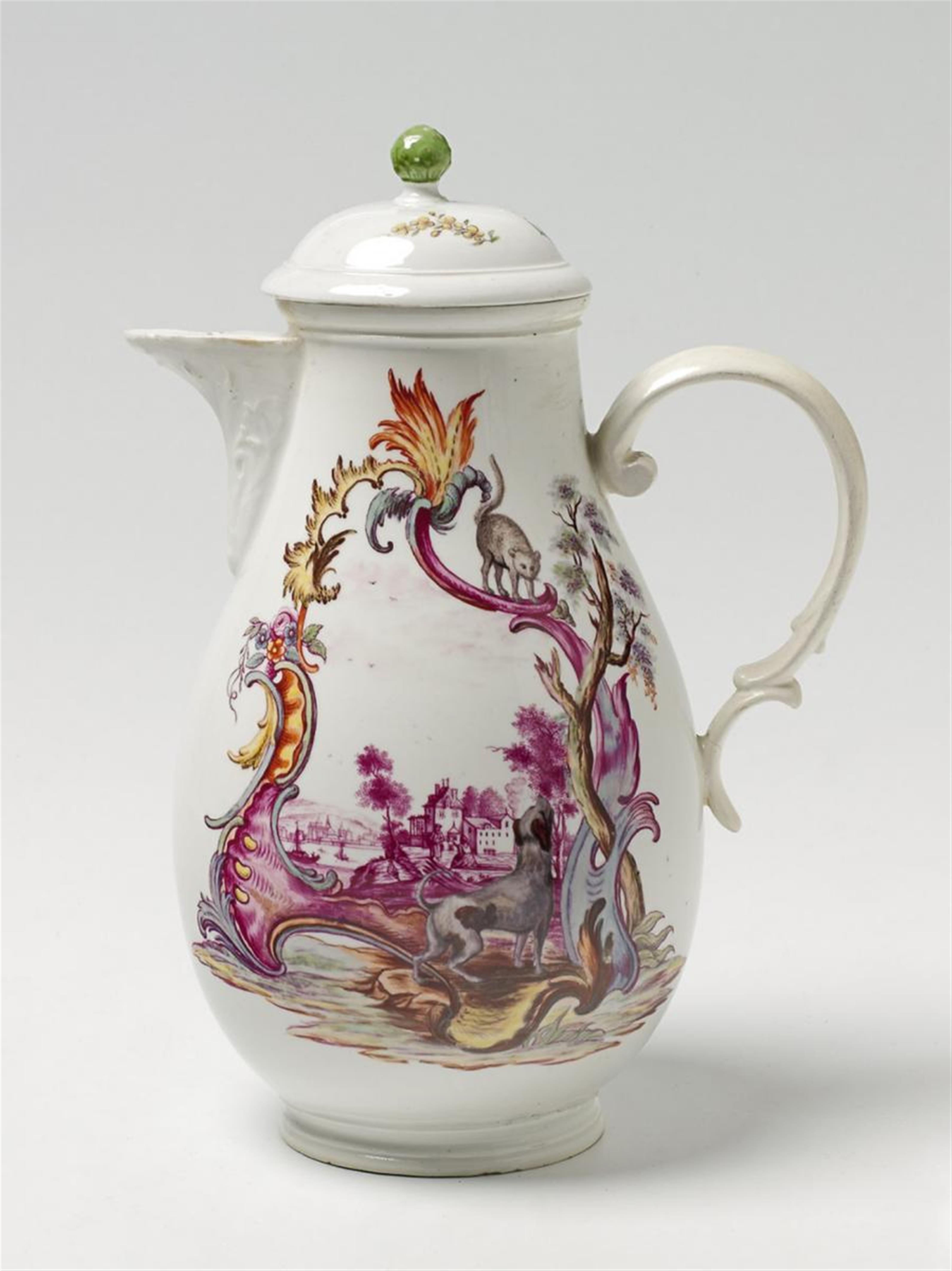 A Fürstenberg coffeepot and cover. - image-1