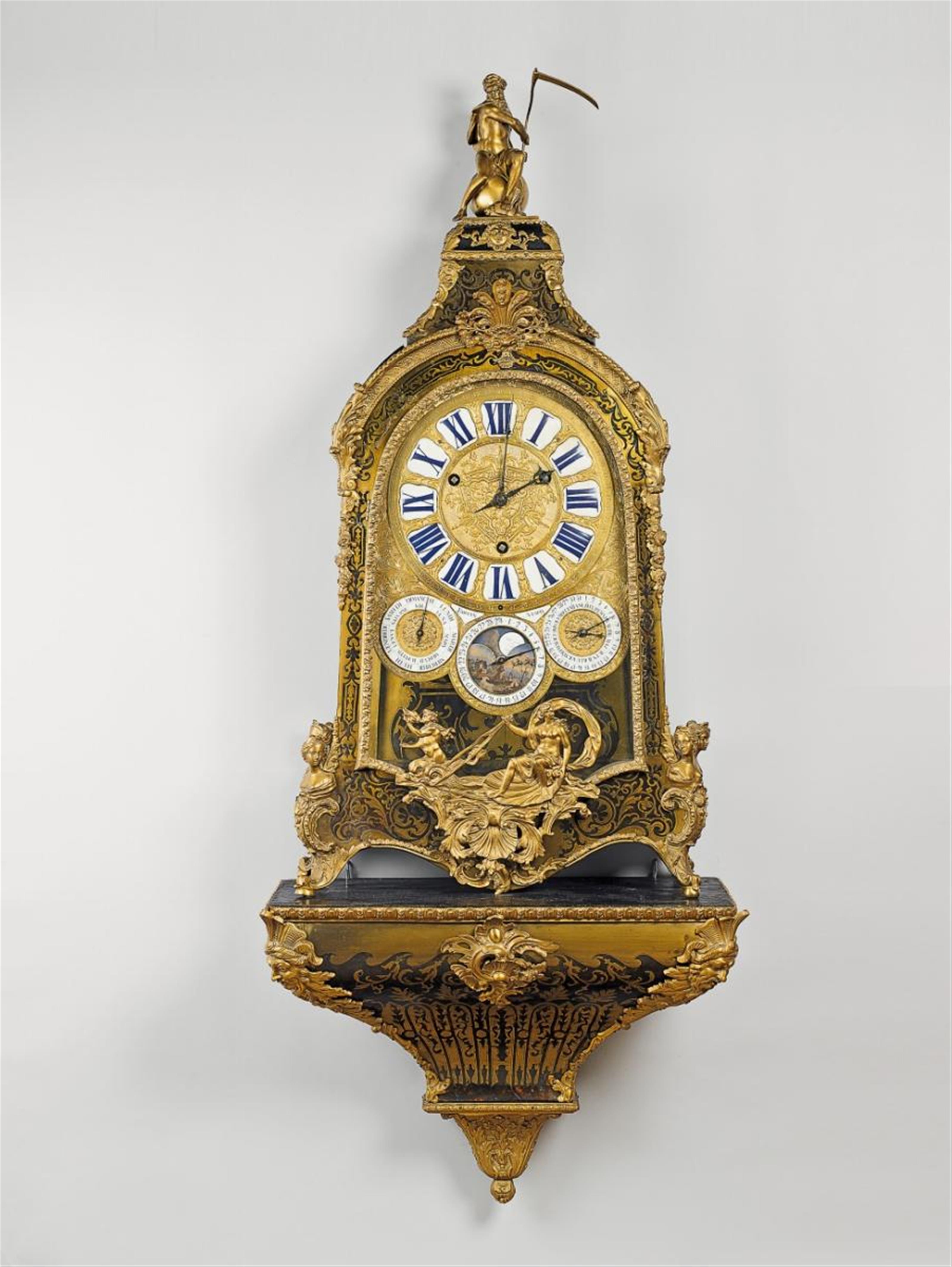 An important Parisian époque Louis XIV pendulum clock - image-1