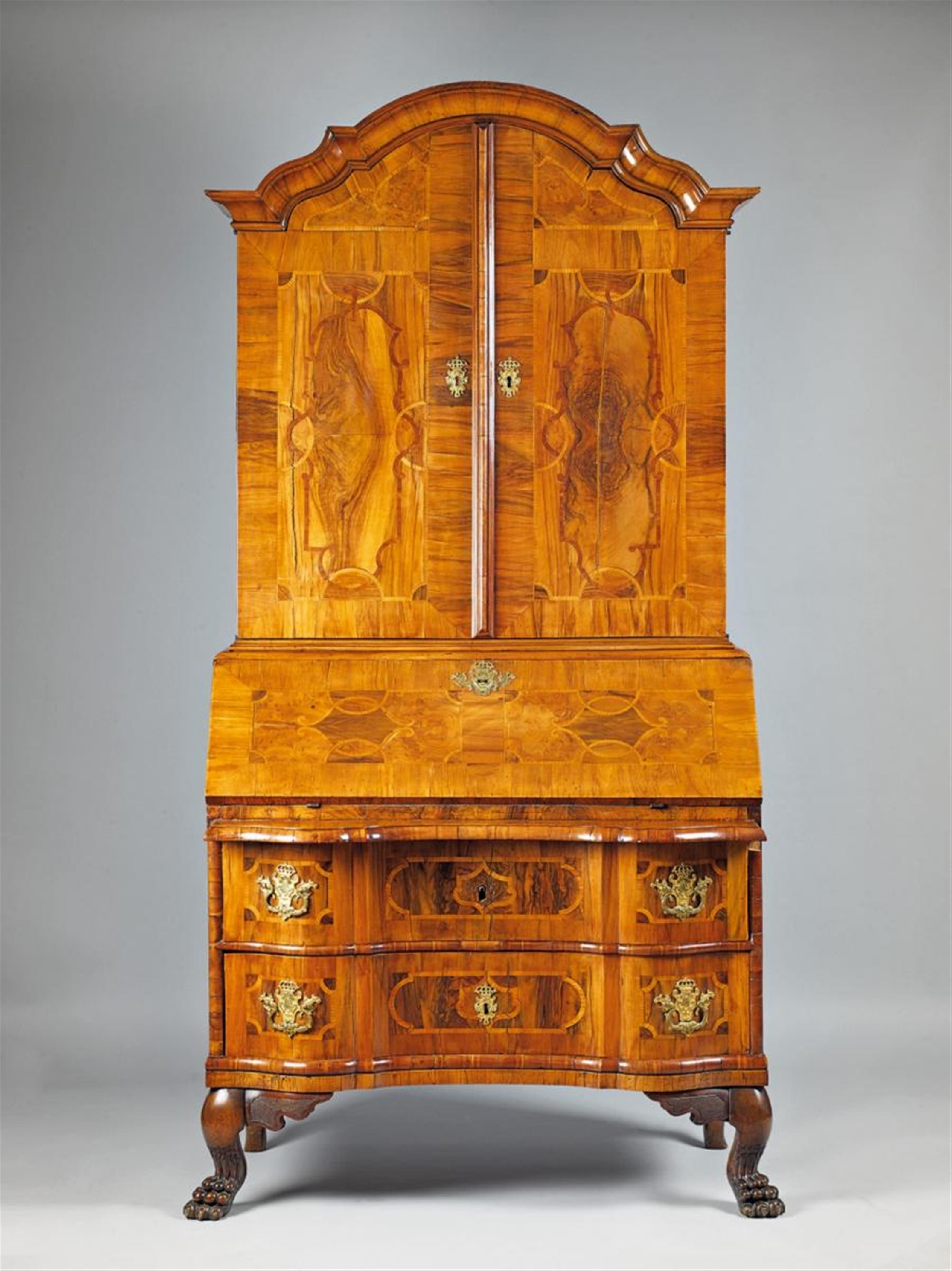A Brunswick ormolu-mounted cabinet à deux corps with strapwork decor - image-1