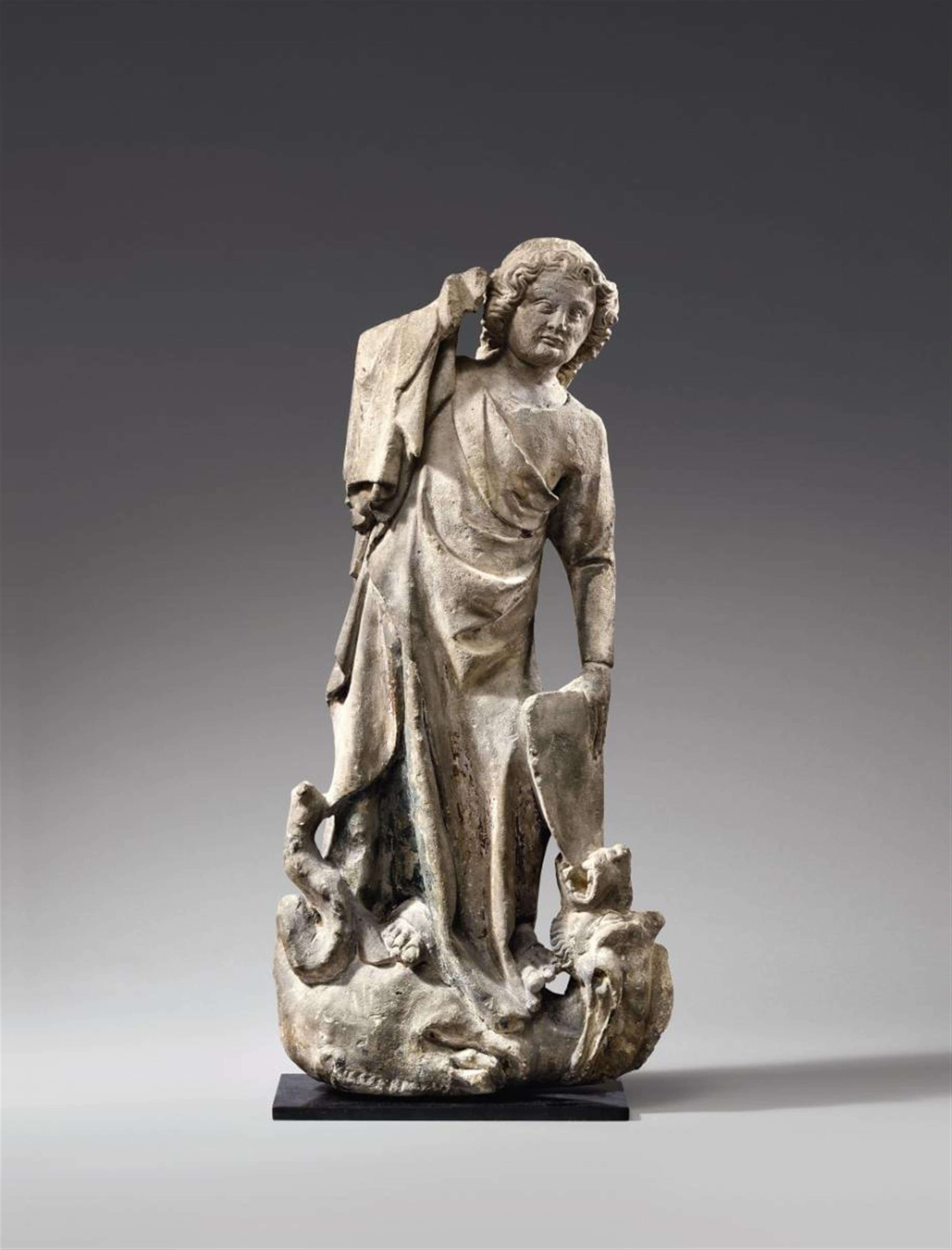 Lothringen circa 1320/1330 - A figure of Saint Michael, Lorraine, circa 1320/1330 - image-1