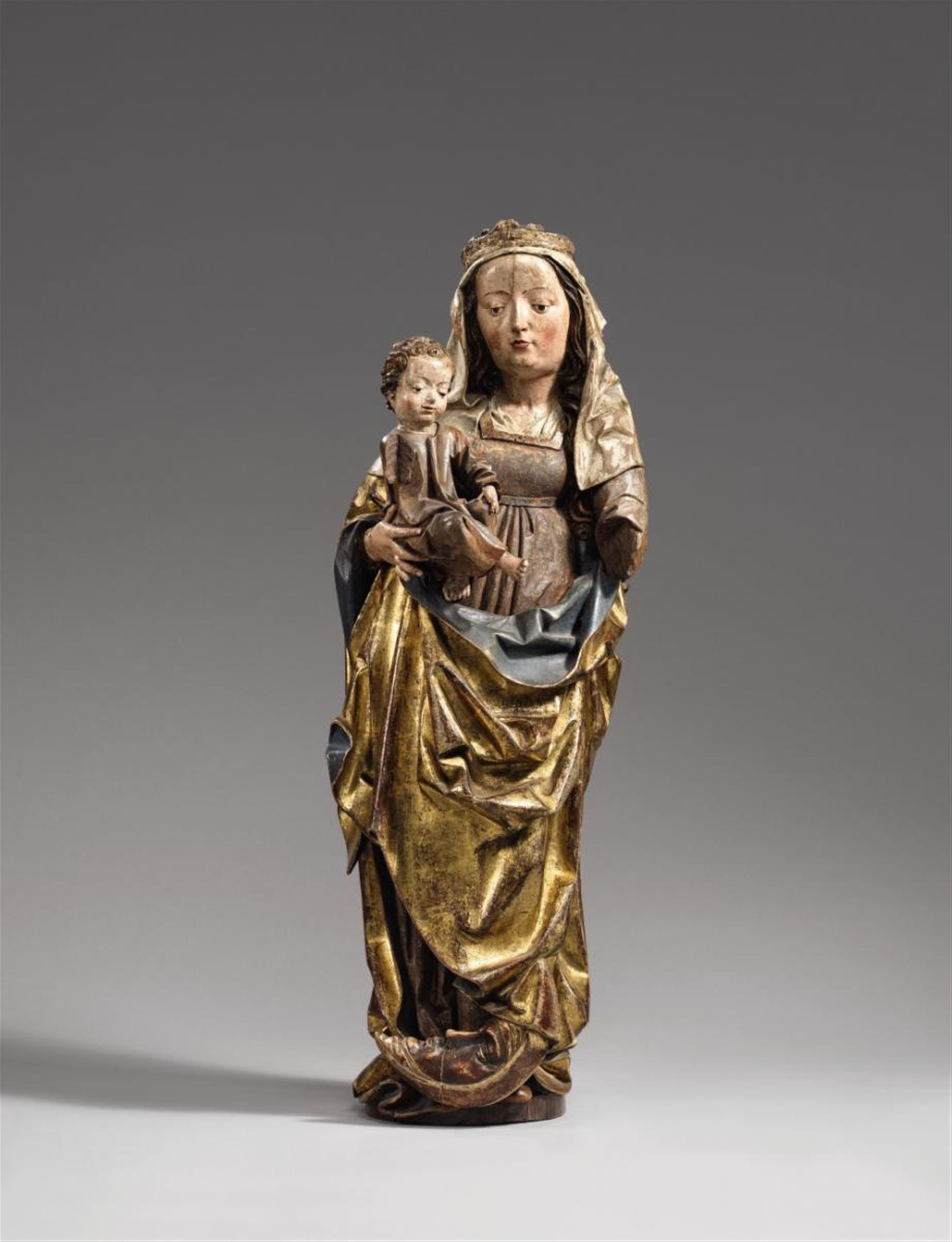 Michael Pacher, attributed to - A figure of the virgin and child attributed to Michael Pacher - image-1